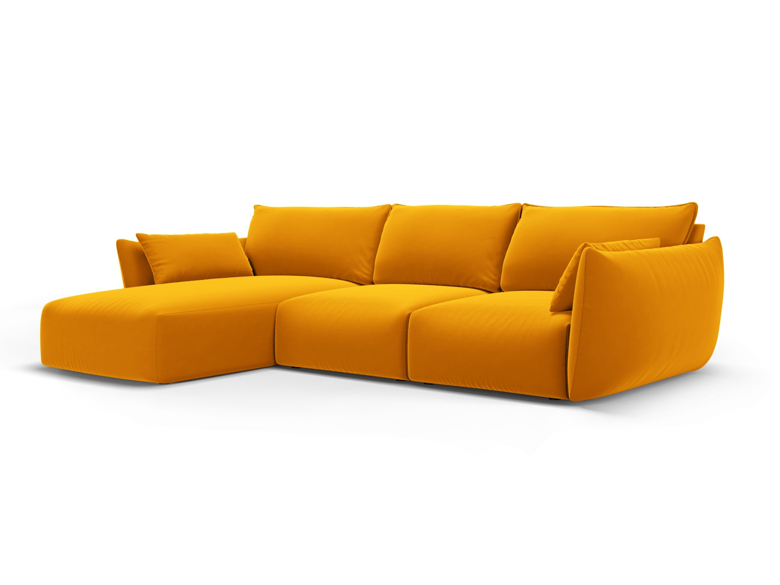 5-Sitzer Ecksofa links Matera in Yellow-Salvador präsentiert im Onlineshop von KAQTU Design AG. Ecksofa links ist von Cosmopolitan Design