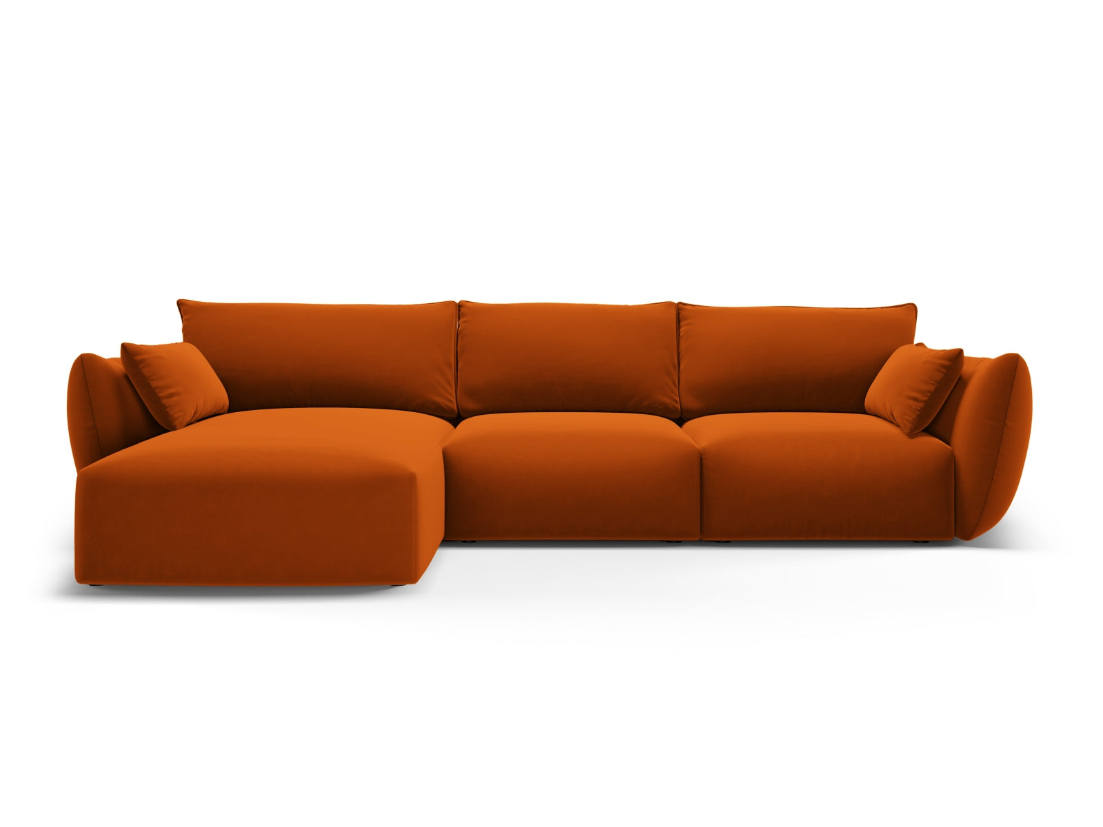 5-Sitzer Ecksofa links Matera in Terracotta-Salvador präsentiert im Onlineshop von KAQTU Design AG. Ecksofa links ist von Cosmopolitan Design