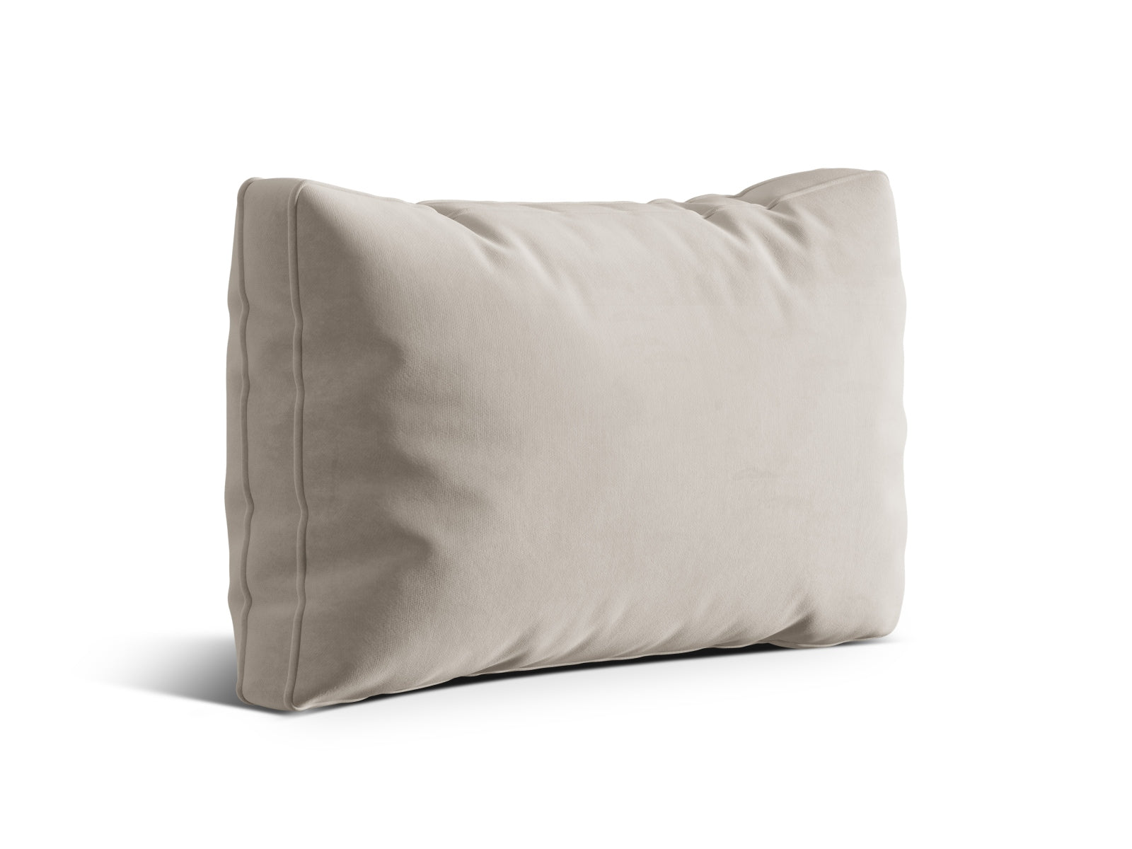 Beige Kemi Velour Kissen von Cosmopolitan Design, stilvolles Deko-Accessoire für jedes Zuhause, weich und elegant.