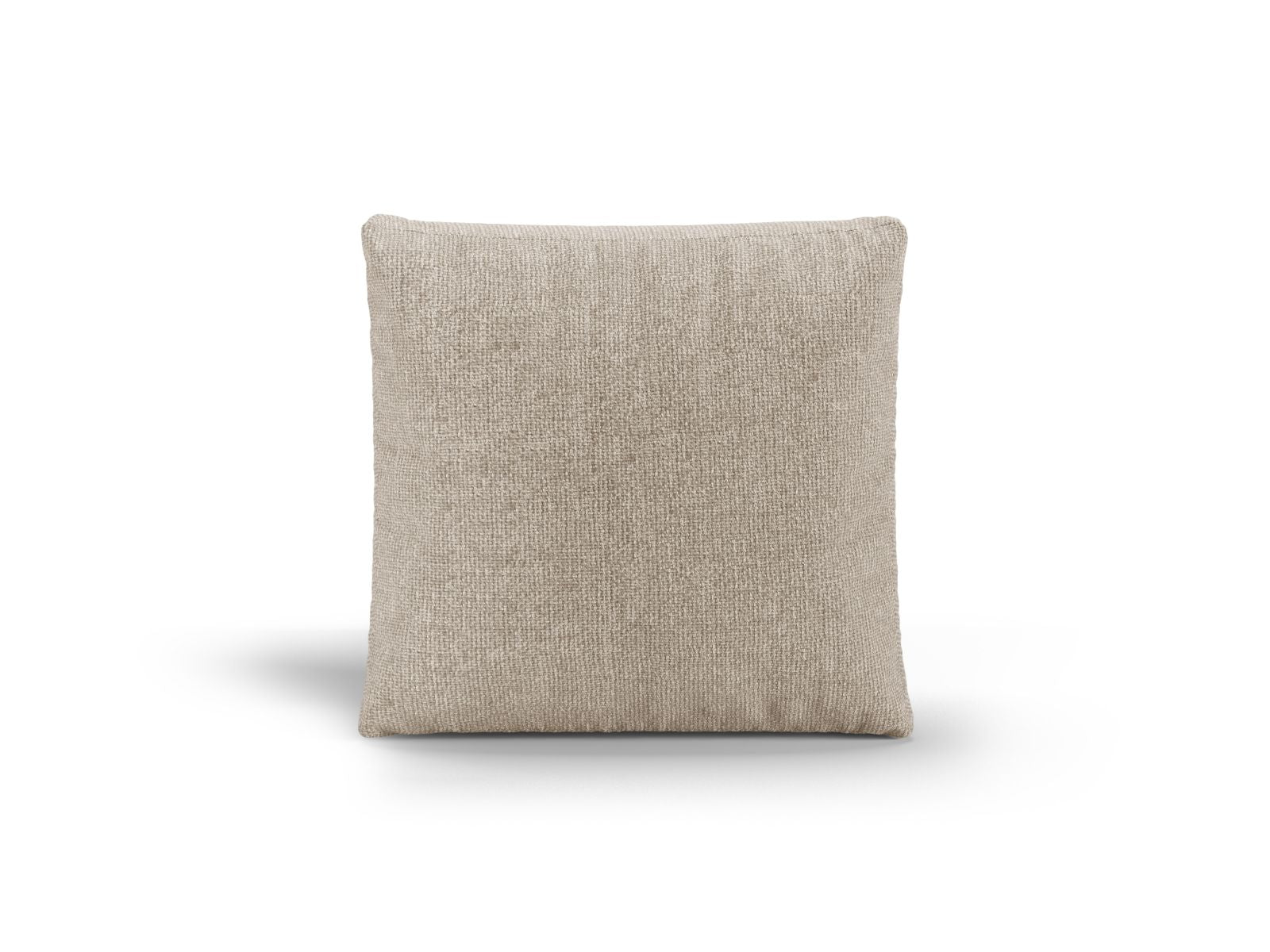 Elegantes Deko Kissen Aveiro in dunkelbeige von Cosmopolitan Design, ideal für stilvolle Wohnräume und gemütliche Akzente.