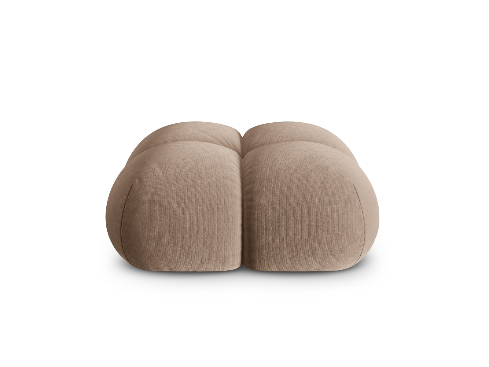Loretto Velour Pouf 1 Sitz 90cm in Dark Beige-Vogue präsentiert im Onlineshop von KAQTU Design AG. Pouf ist von Cosmopolitan Design