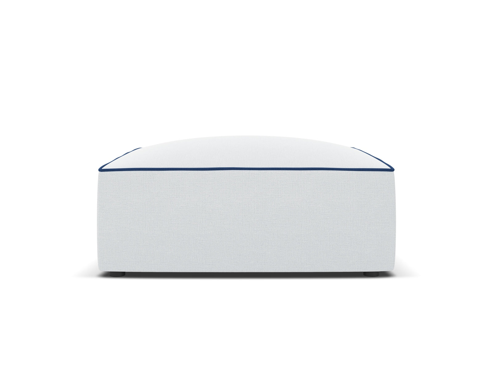 Oslo Pouf 1 Sitzer in Light Grey, Royal Blue präsentiert im Onlineshop von KAQTU Design AG. Modulares Sofa ist von Cosmopolitan Design
