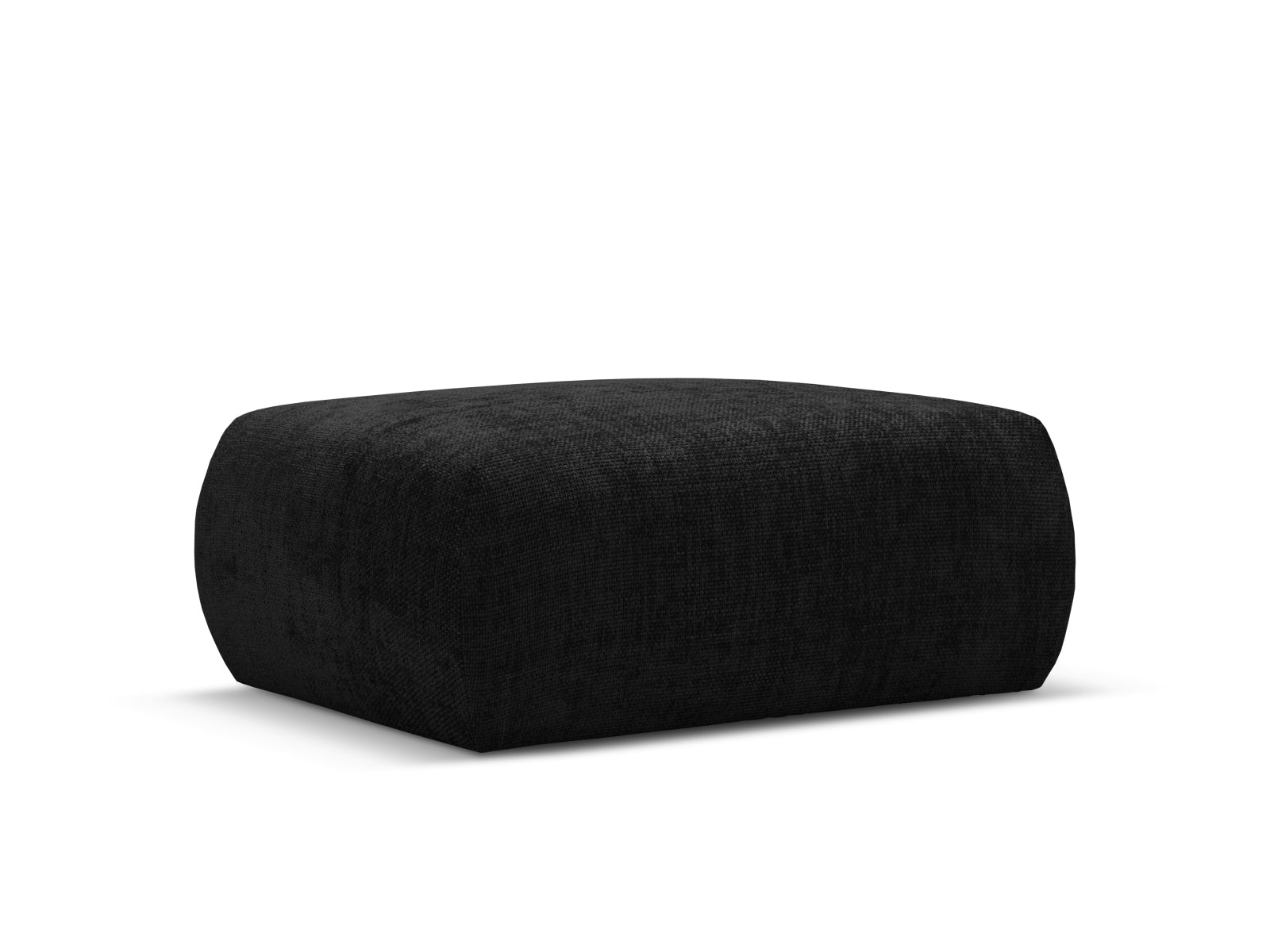 Stylischer 1-Sitzer Pouf Matera in edlem Schwarz, perfekt für moderne Interiors. Hochwertige Verarbeitung von Cosmopolitan Design.