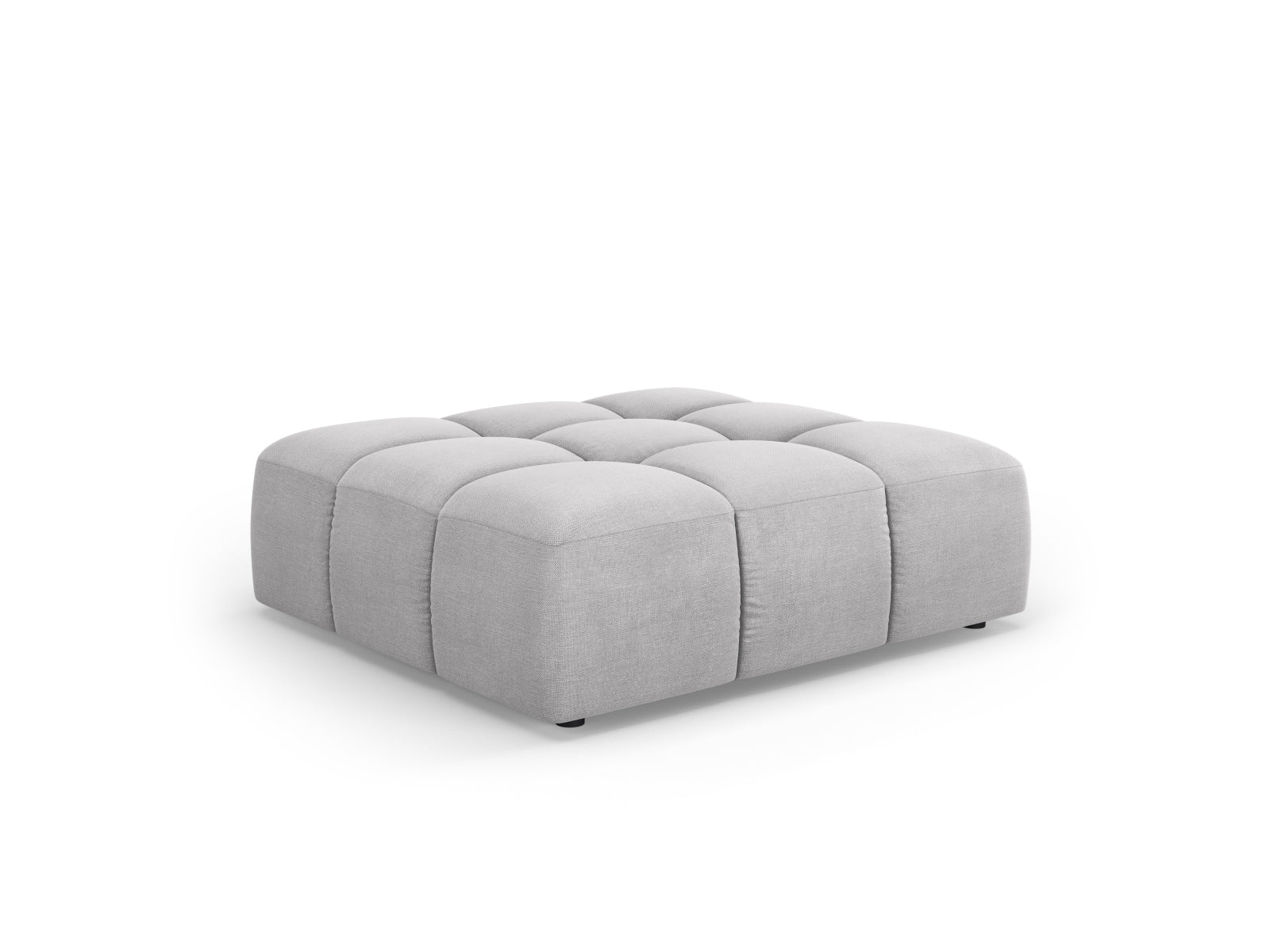1-Sitzer Pouf Moritz in Light Grey-Rebel präsentiert im Onlineshop von KAQTU Design AG. Pouf ist von Cosmopolitan Design