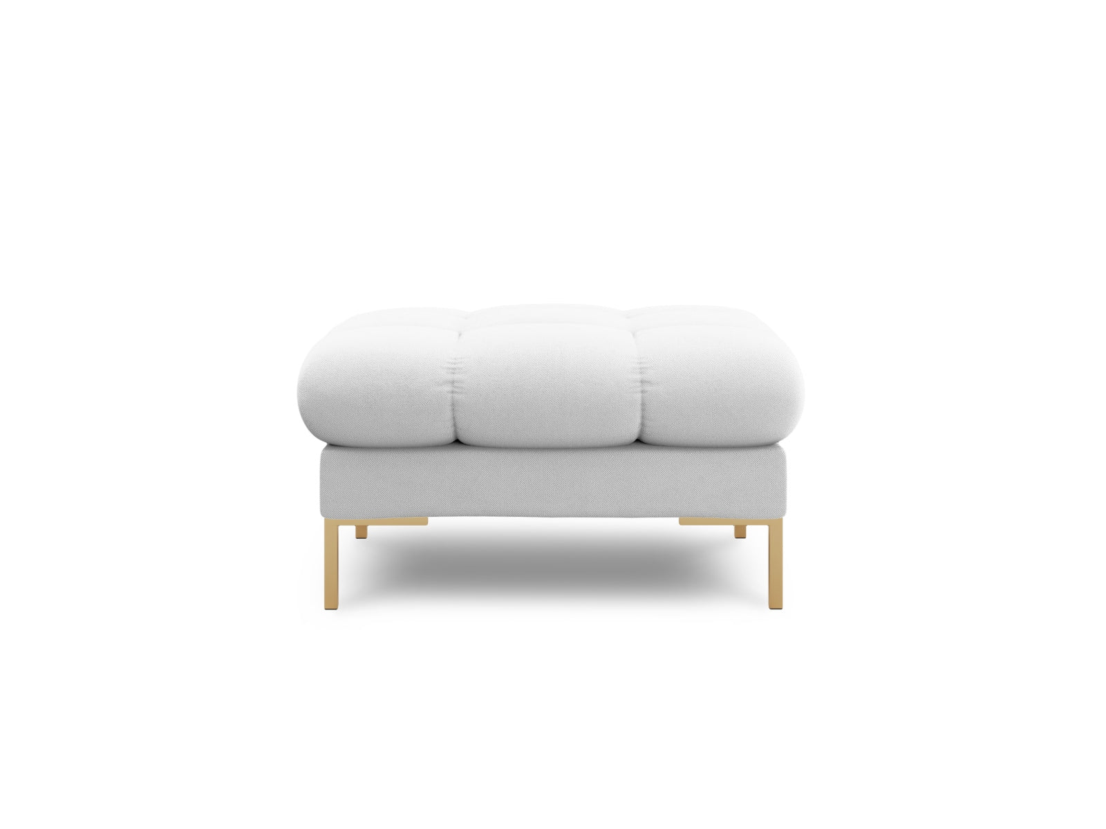 Eleganter 1-Sitzer Pouf Bali in sanftem Hellgrau, ideal für stilvolle Wohnräume, präsentiert von Cosmopolitan Design.