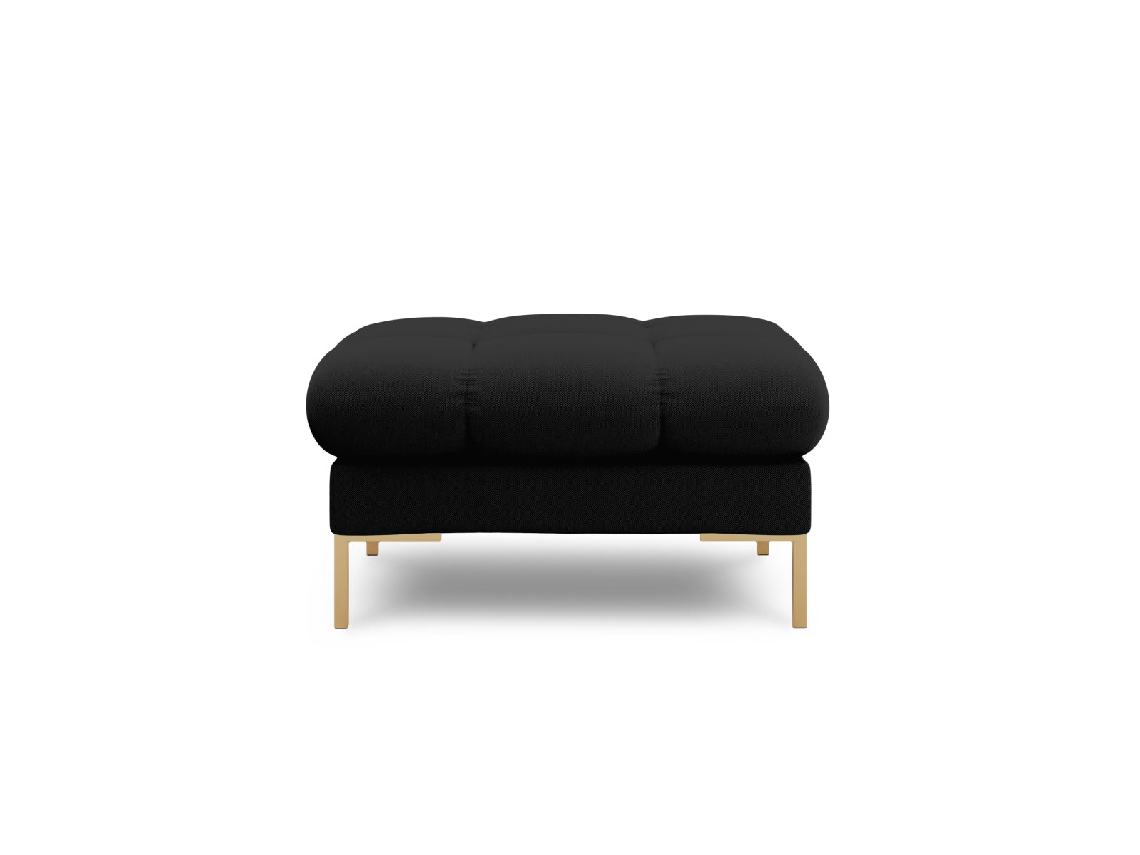 Eleganter 1-Sitzer Pouf Bali in stilvollem Schwarz und Neve, ideal für moderne Wohnräume, erhältlich bei KAQTU Design AG.