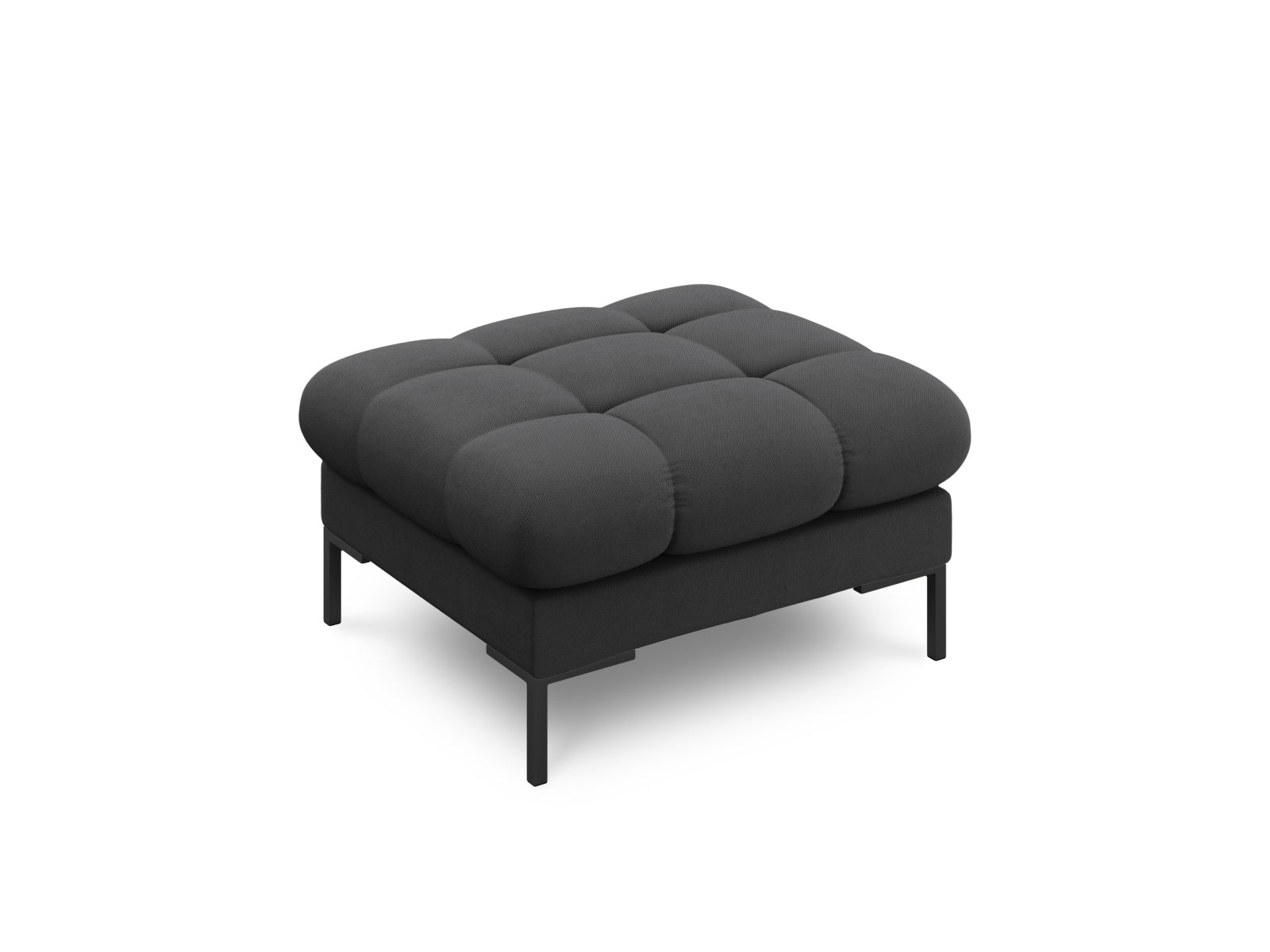 Moderner 1-Sitzer Pouf Bali in edlem Grau, perfekt für gemütliche Ecken. Hochwertige Verarbeitung und zeitgemäßes Design von Cosmopolitan Design.