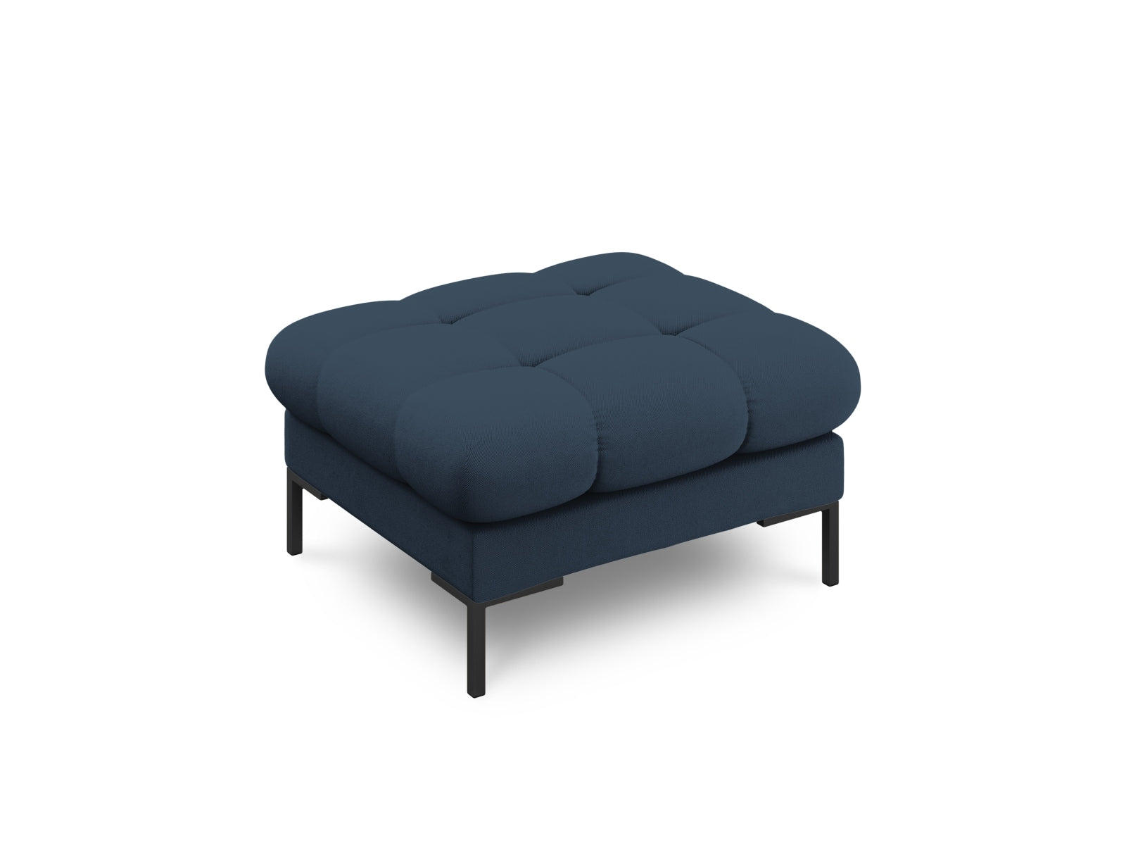 Stylischer 1-Sitzer Pouf Bali in strahlendem Blau, perfekt für trendbewusste Interiors. Hochwertige Verarbeitung und modernes Flair von Cosmopolitan Design.