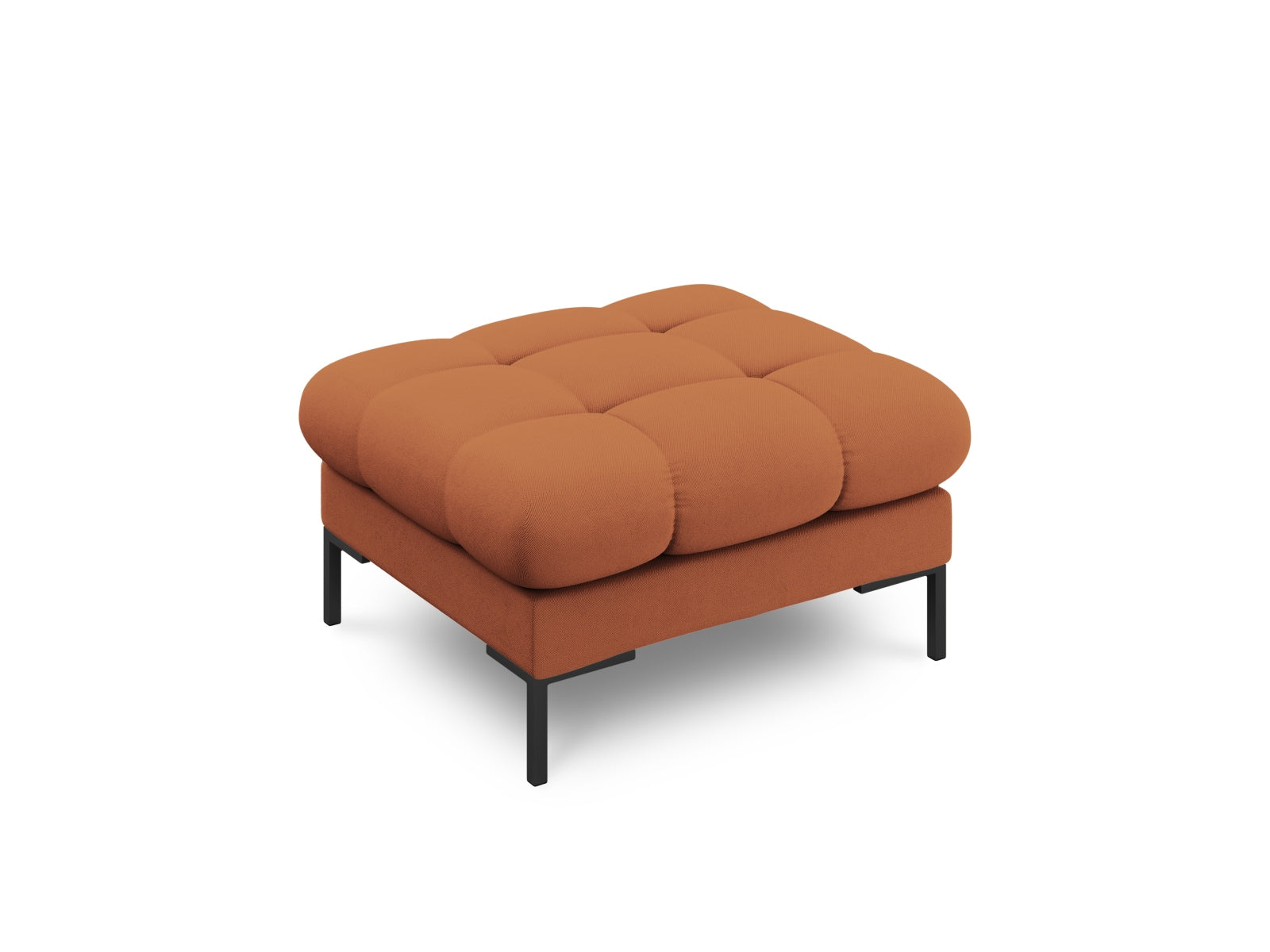 Stylischer 1-Sitzer Pouf Bali in warmem Ziegelrot, perfekt für moderne Interiors. Hochwertige Verarbeitung von Cosmopolitan Design.