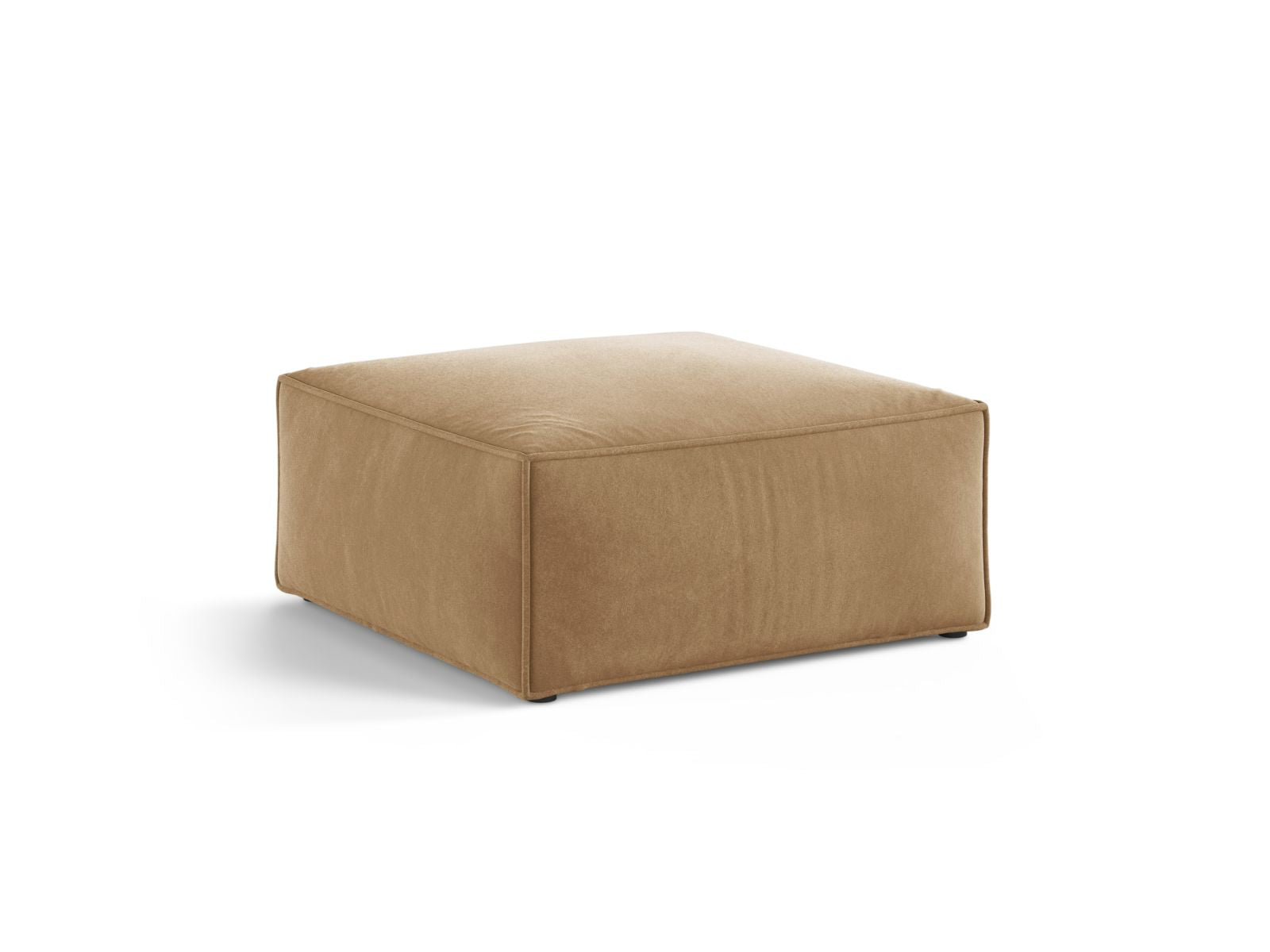 Eleganter 1-Sitzer Pouf Aveiro in Sand-Casino, ideal für stilvolle Wohnräume. Hochwertiges Design von Cosmopolitan Design.