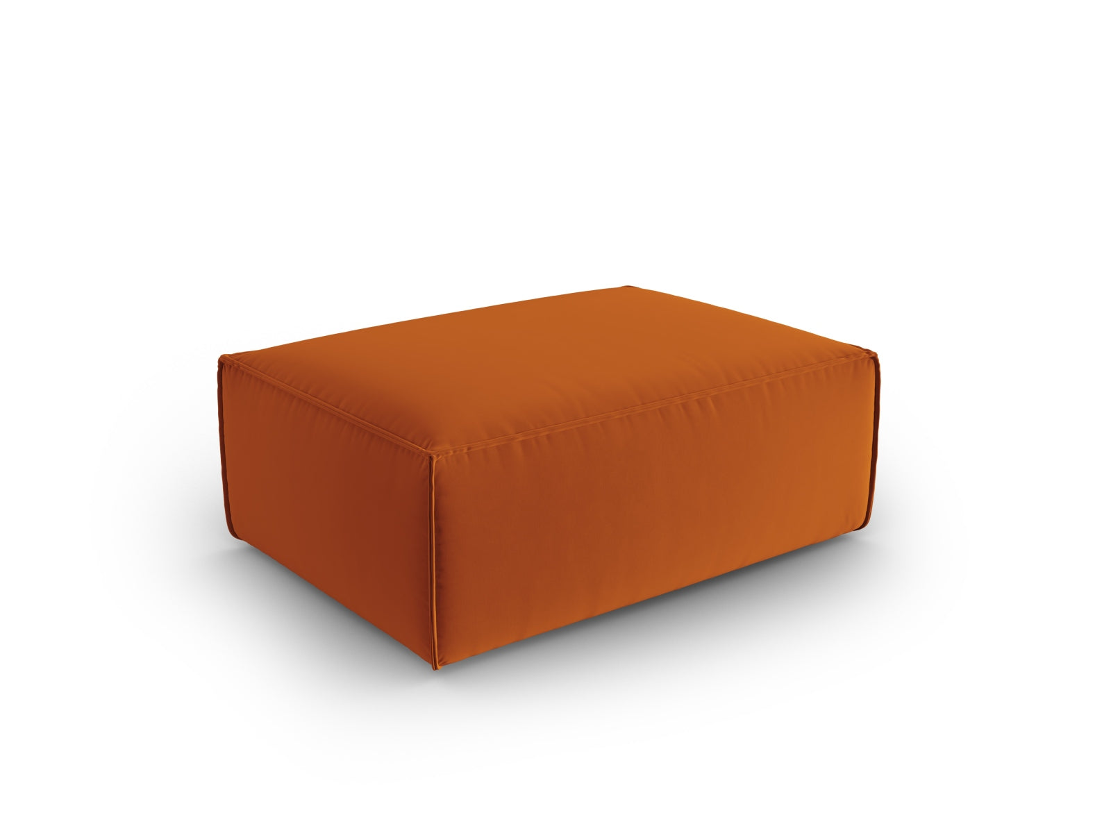 Mackay Velour Pouf 1 Sitzer in Terracotta präsentiert im Onlineshop von KAQTU Design AG. Modulares Sofa ist von Cosmopolitan Design