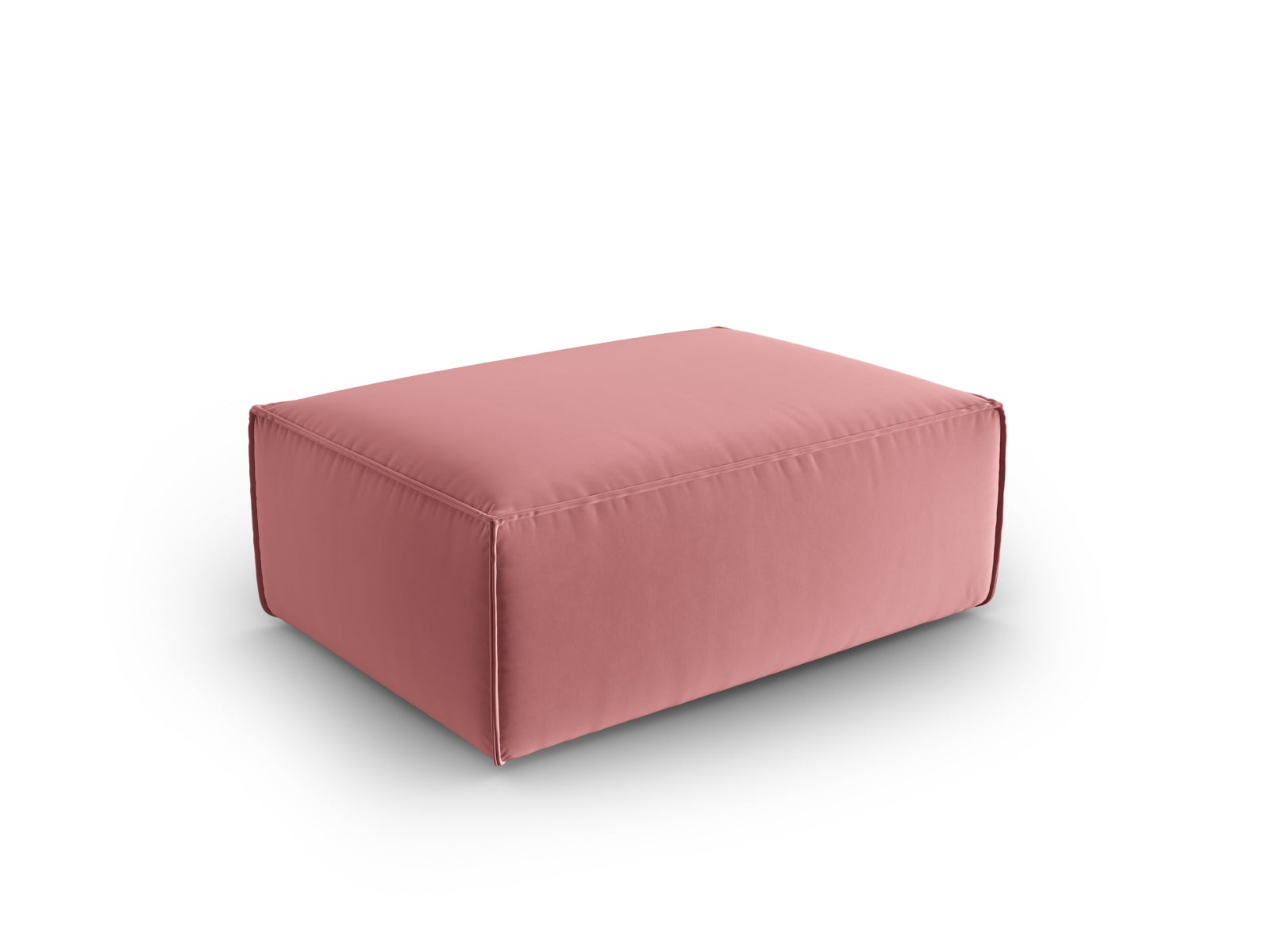 Mackay Velour Pouf 1 Sitzer in Flamingo präsentiert im Onlineshop von KAQTU Design AG. Modulares Sofa ist von Cosmopolitan Design
