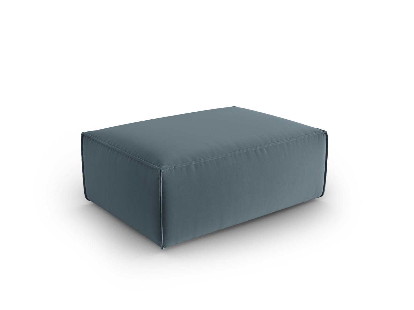 Mackay Velour Pouf 1 Sitzer in Pastel Blue präsentiert im Onlineshop von KAQTU Design AG. Modulares Sofa ist von Cosmopolitan Design