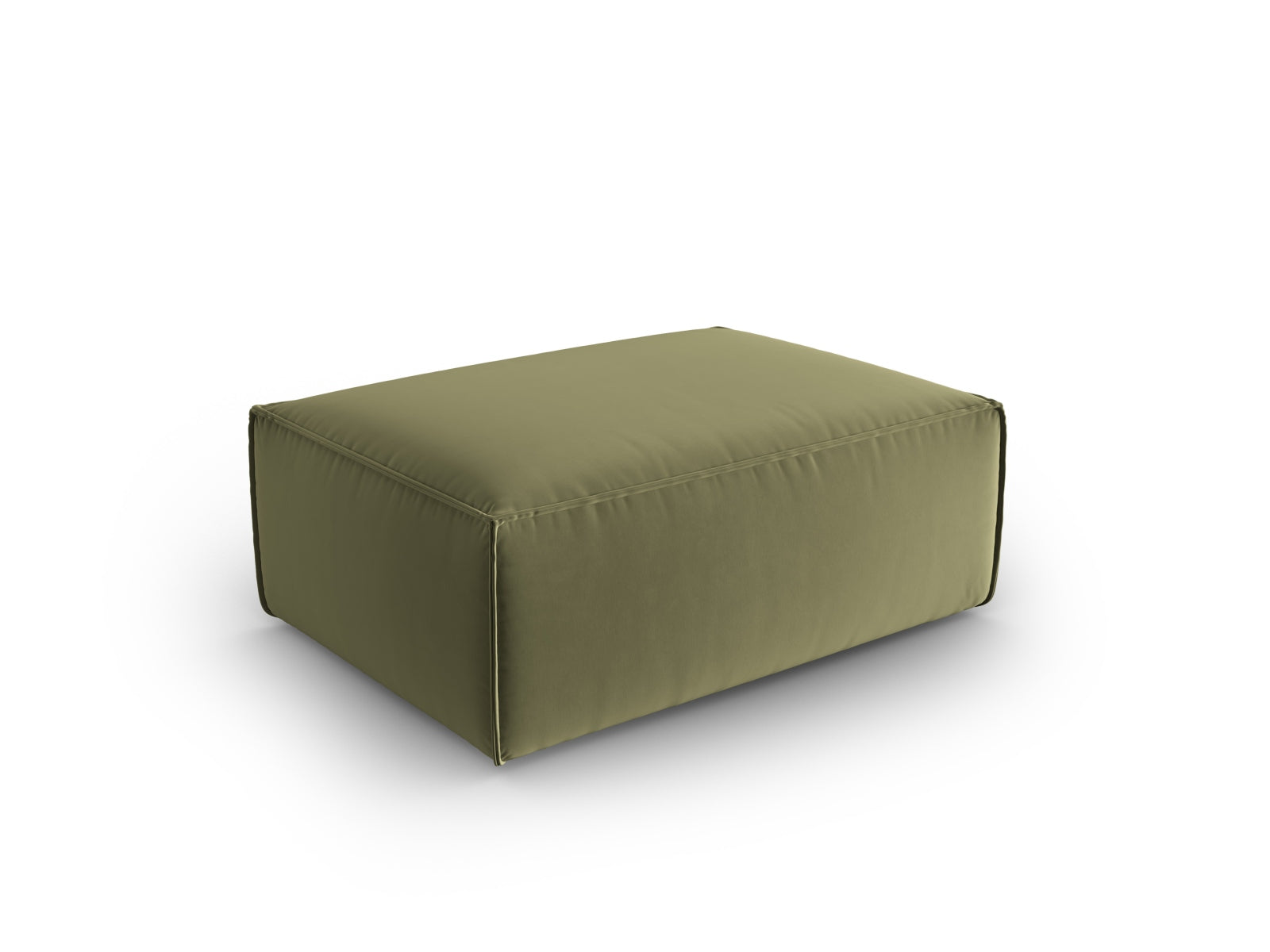 Mackay Velour Pouf 1 Sitzer in Light Green präsentiert im Onlineshop von KAQTU Design AG. Modulares Sofa ist von Cosmopolitan Design