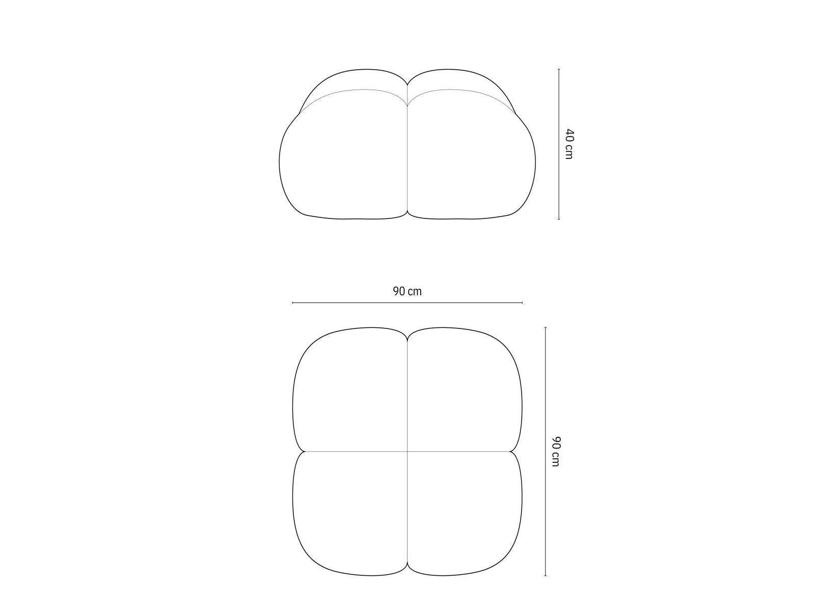 Erleben Sie den Loretto Pouf 90cm von Cosmopolitan Design – vielseitig, elegant und perfekt für jeden Raum. Ein Must-Have für Ihr Zuhause!