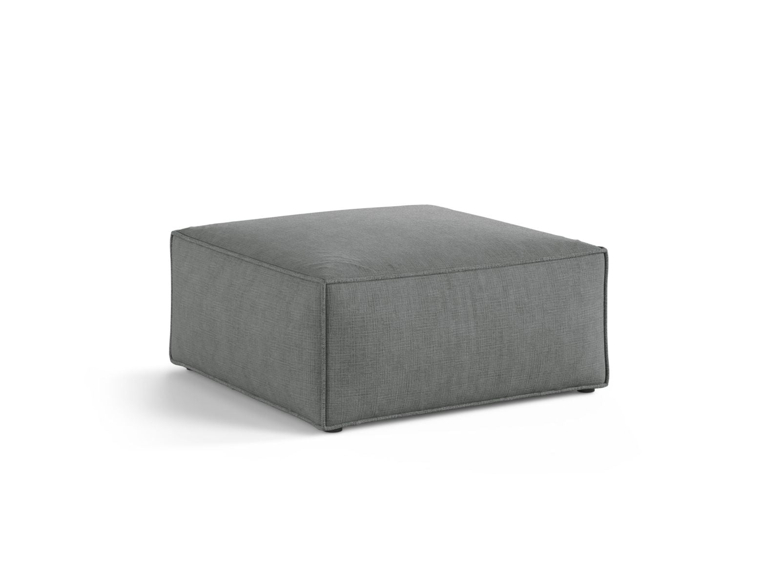 Stylischer 1-Sitzer Pouf Aveiro in elegantem Grau, ideal für moderne Wohnräume. Hochwertiges Design von Cosmopolitan Design.
