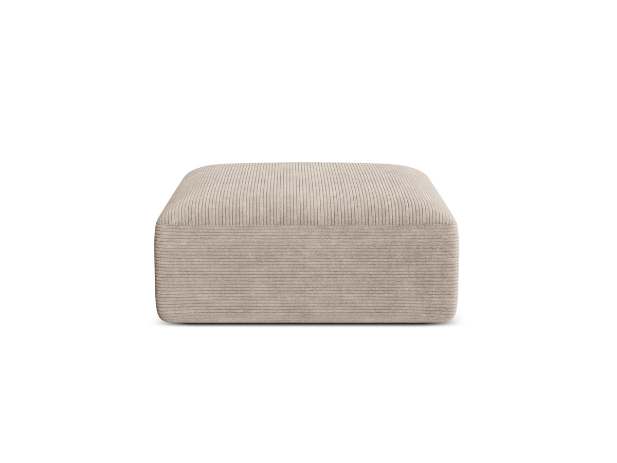 1-Sitzer Pouf Campi in Cappuccino-Lincoln D präsentiert im Onlineshop von KAQTU Design AG. Pouf ist von Cosmopolitan Design