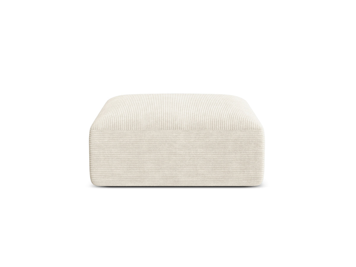 1-Sitzer Pouf Campi in Ivory-Lincoln D präsentiert im Onlineshop von KAQTU Design AG. Pouf ist von Cosmopolitan Design