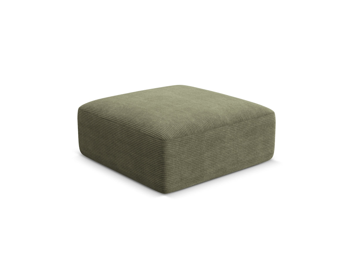1-Sitzer Pouf Campi in Moss Green-Lincoln D präsentiert im Onlineshop von KAQTU Design AG. Pouf ist von Cosmopolitan Design