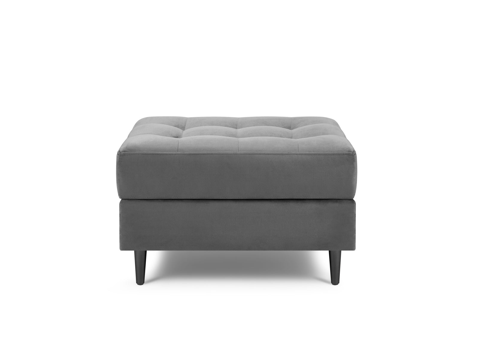 Stylischer 1-Sitzer Pouf Aspen in zeitgemäßem Grau, perfekt für moderne Interiors. Hochwertige Verarbeitung von Cosmopolitan Design.