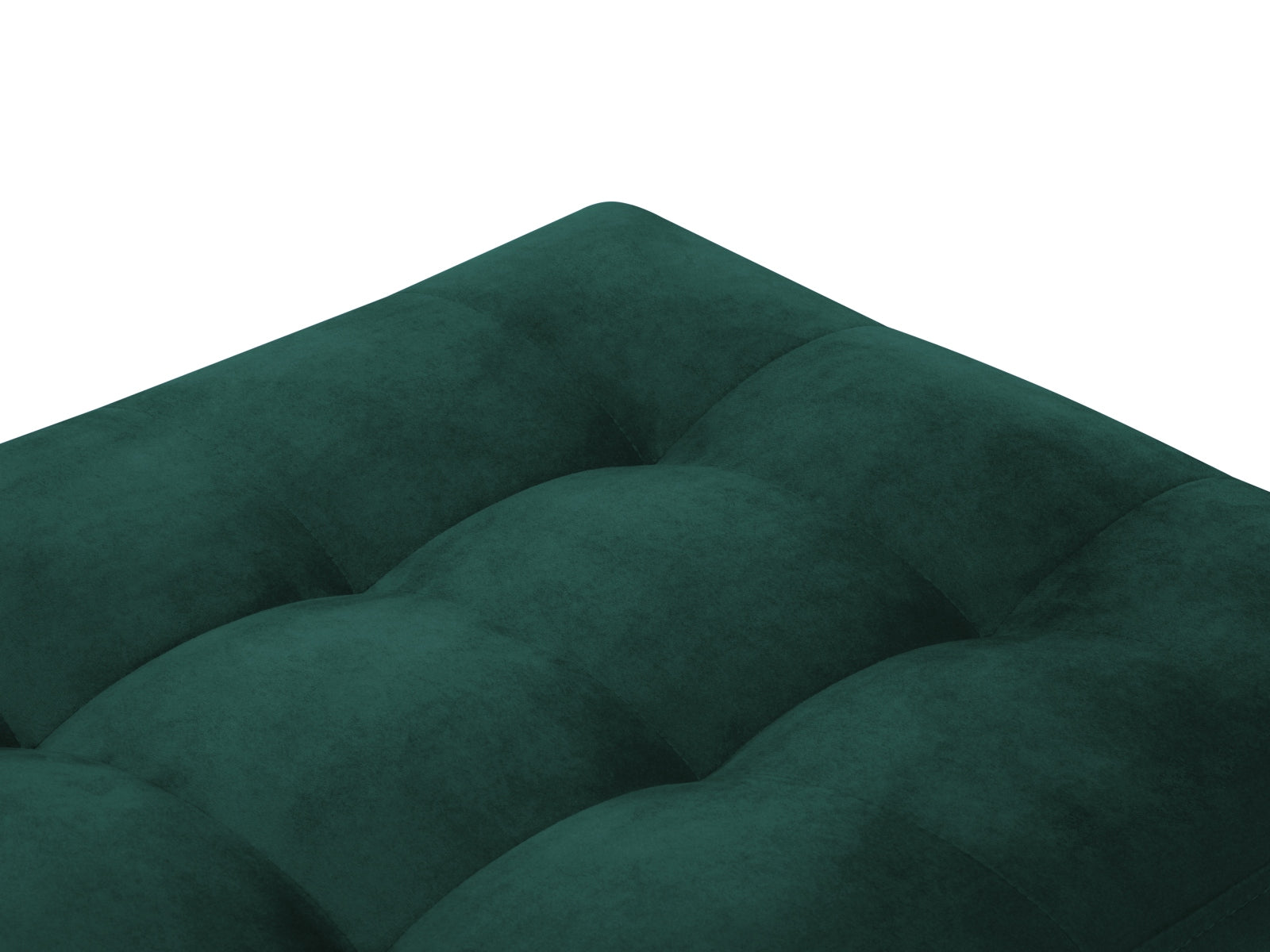 Stylischer 1-Sitzer Pouf Aspen in ansprechendem Petrol, perfekt für gemütliche Ecken und modernes Interieur. Hochwertige Verarbeitung von Cosmopolitan Design.