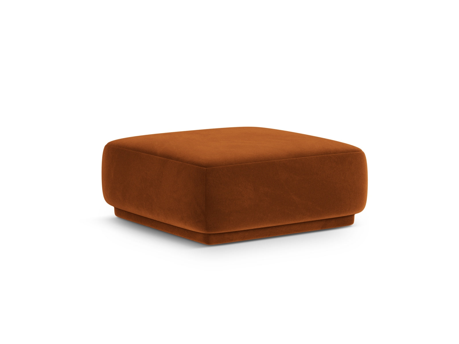 Stylischer 1-Sitzer Pouf Gomera in warmem Terracotta, ideal für gemütliche Akzente in jedem Raum. Hochwertiges Design von Cosmopolitan.