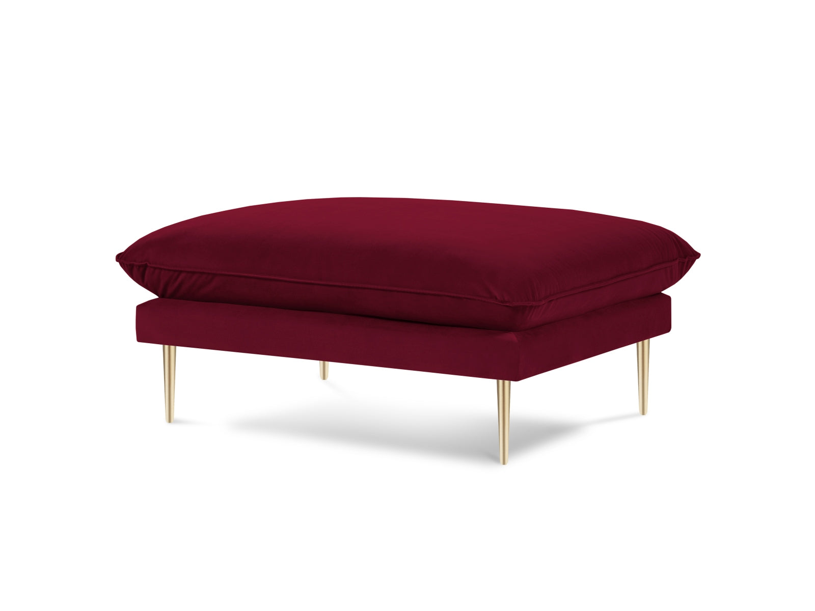 Vienna Velour Pouf 1 Sitz 80cm in Red/Gold präsentiert im Onlineshop von KAQTU Design AG. Pouf ist von Cosmopolitan Design