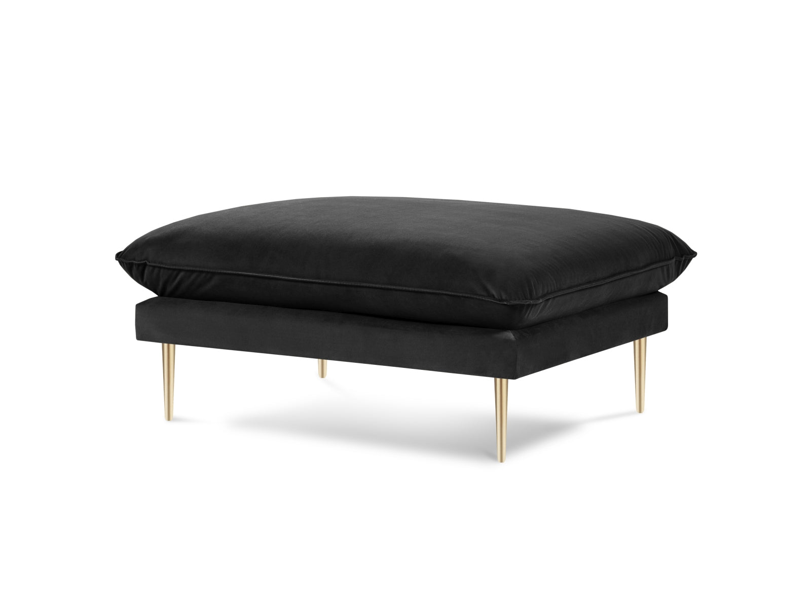 Vienna Velour Pouf 1 Sitz 80cm in Black/Gold präsentiert im Onlineshop von KAQTU Design AG. Pouf ist von Cosmopolitan Design