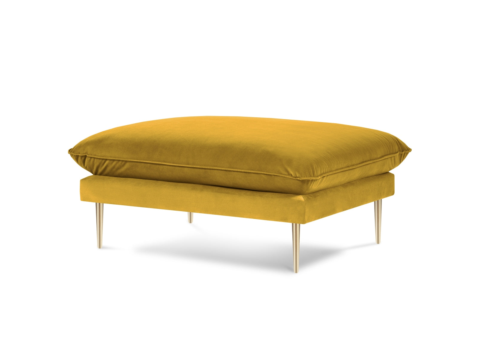 Vienna Velour Pouf 1 Sitz 80cm in Yellow/Gold präsentiert im Onlineshop von KAQTU Design AG. Pouf ist von Cosmopolitan Design