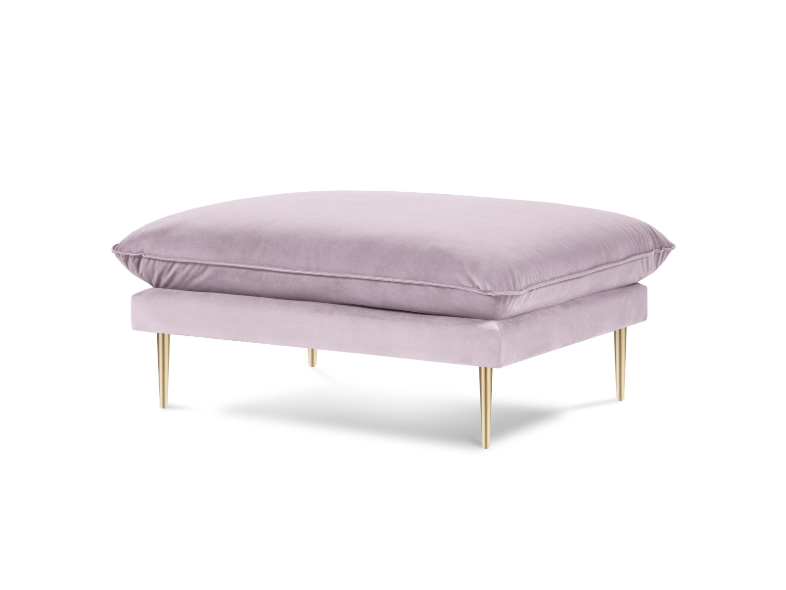 Vienna Velour Pouf 1 Sitz 80cm in Lavender/Gold präsentiert im Onlineshop von KAQTU Design AG. Pouf ist von Cosmopolitan Design