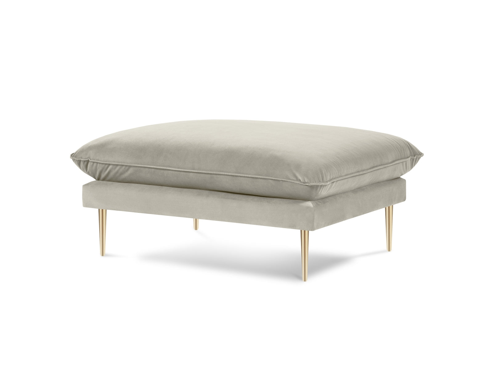 Vienna Velour Pouf 1 Sitz 80cm in Beige/Gold präsentiert im Onlineshop von KAQTU Design AG. Pouf ist von Cosmopolitan Design