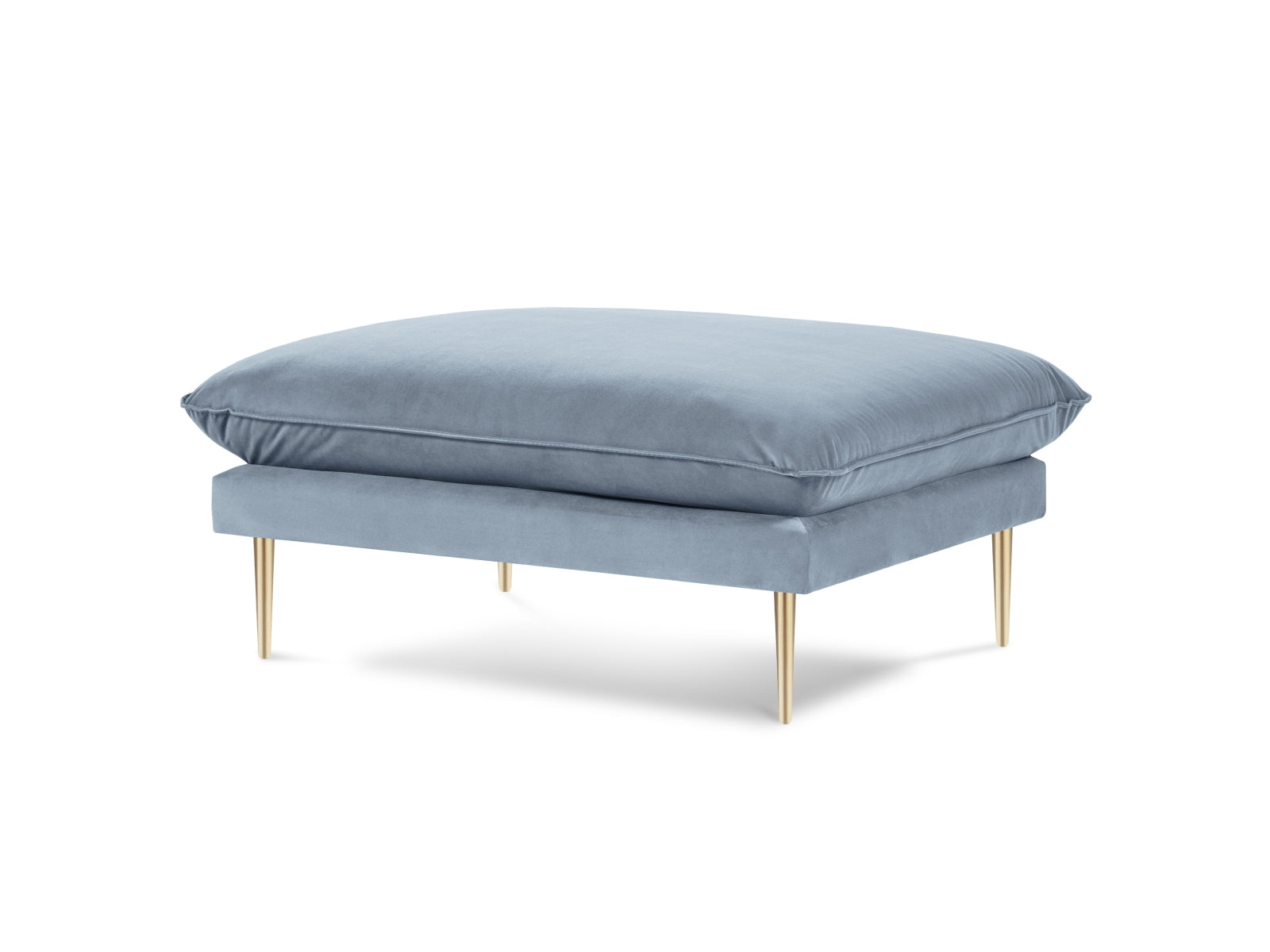 Vienna Velour Pouf 1 Sitz 80cm in Blue/Gold präsentiert im Onlineshop von KAQTU Design AG. Pouf ist von Cosmopolitan Design