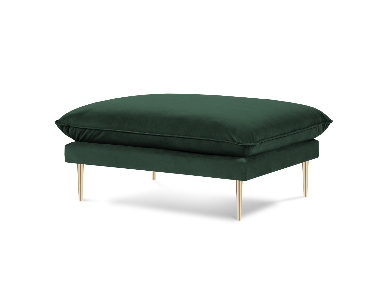 Vienna Velour Pouf 1 Sitz 80cm in Bottle Green/Gold präsentiert im Onlineshop von KAQTU Design AG. Pouf ist von Cosmopolitan Design