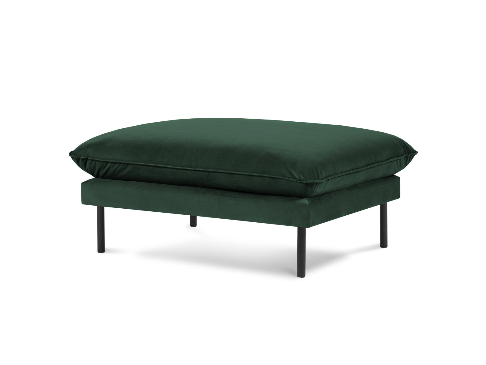 Vienna Velour Pouf 1 Sitz 80cm in Bottle Green/Schwarz präsentiert im Onlineshop von KAQTU Design AG. Pouf ist von Cosmopolitan Design