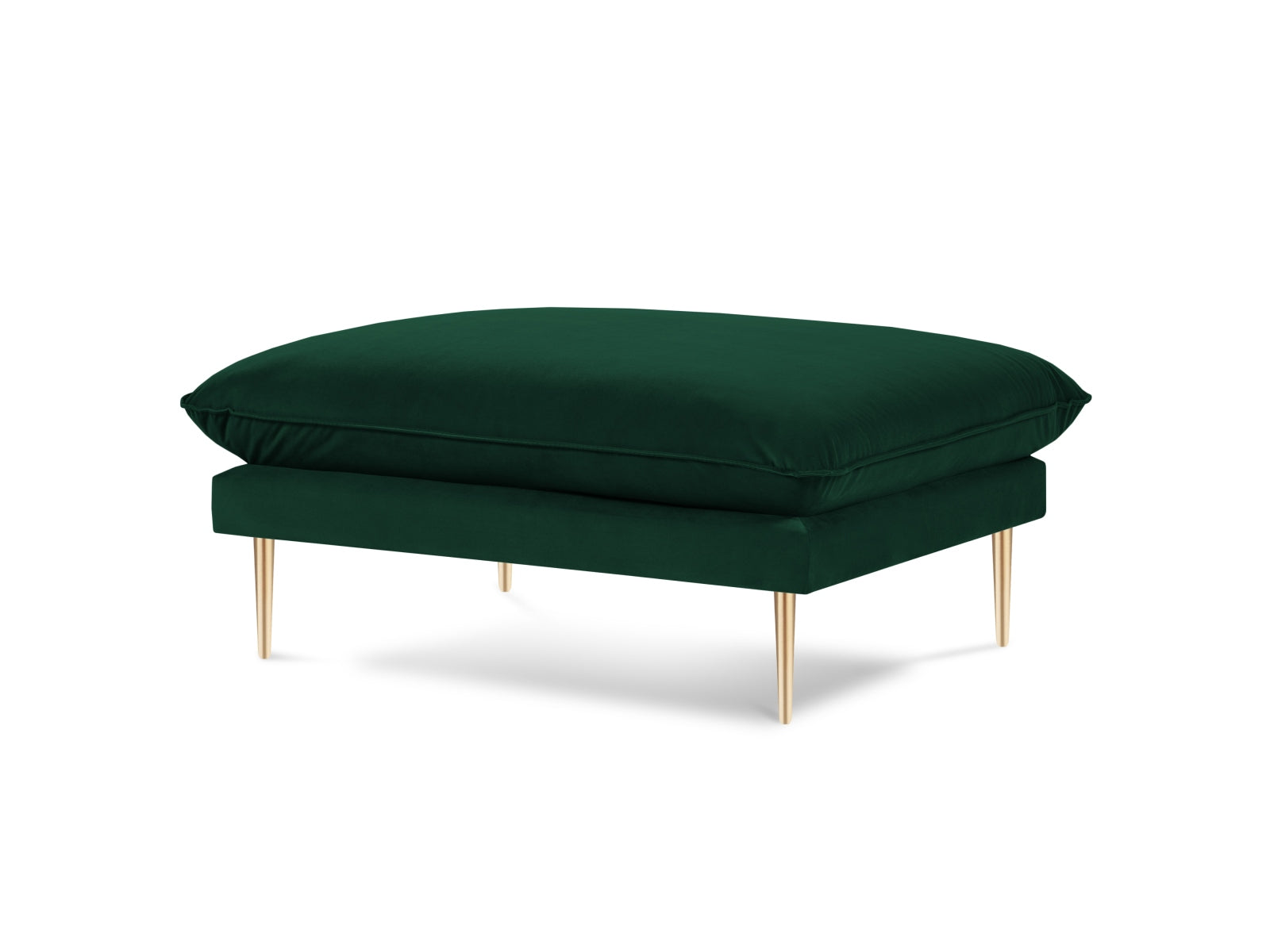 Vienna Velour Pouf 1 Sitz 80cm in Bottle Green/Gold präsentiert im Onlineshop von KAQTU Design AG. Pouf ist von Cosmopolitan Design