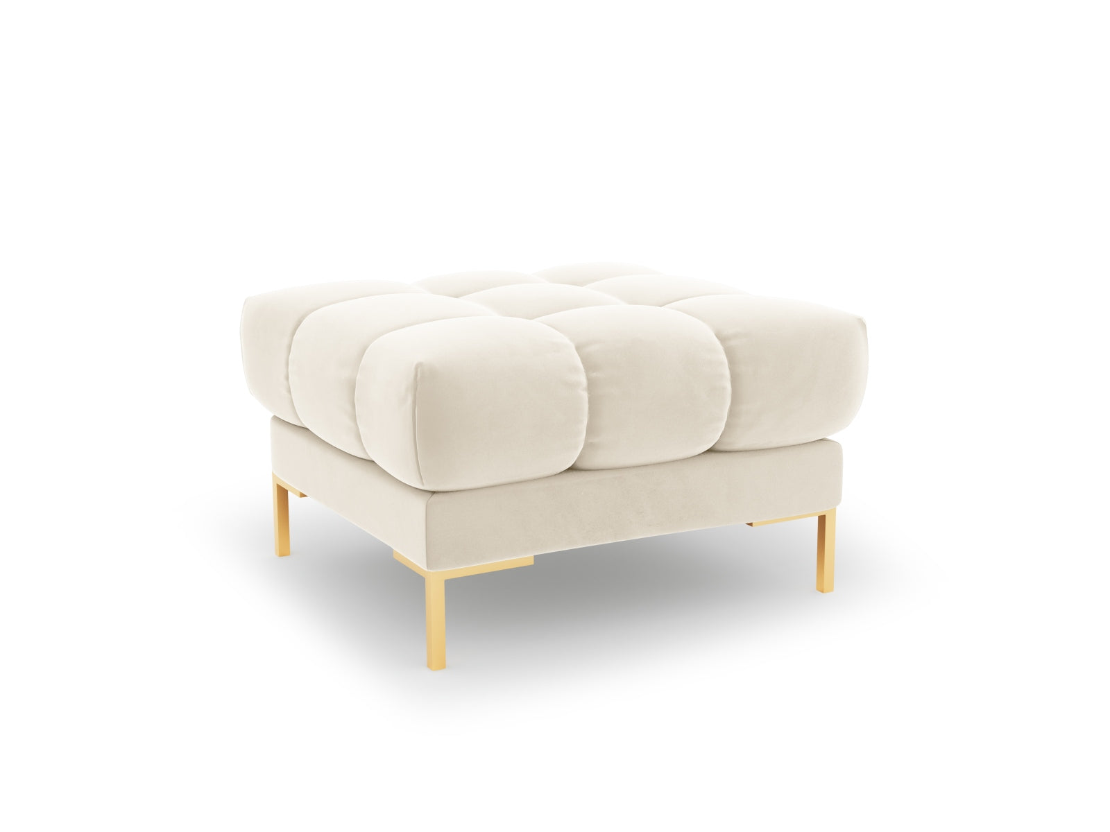 Eleganter 1-Sitzer Pouf Bali in sanften Erdtönen, ideal für entspannte Wohnräume und stilvolle Akzente im modernen Zuhause.