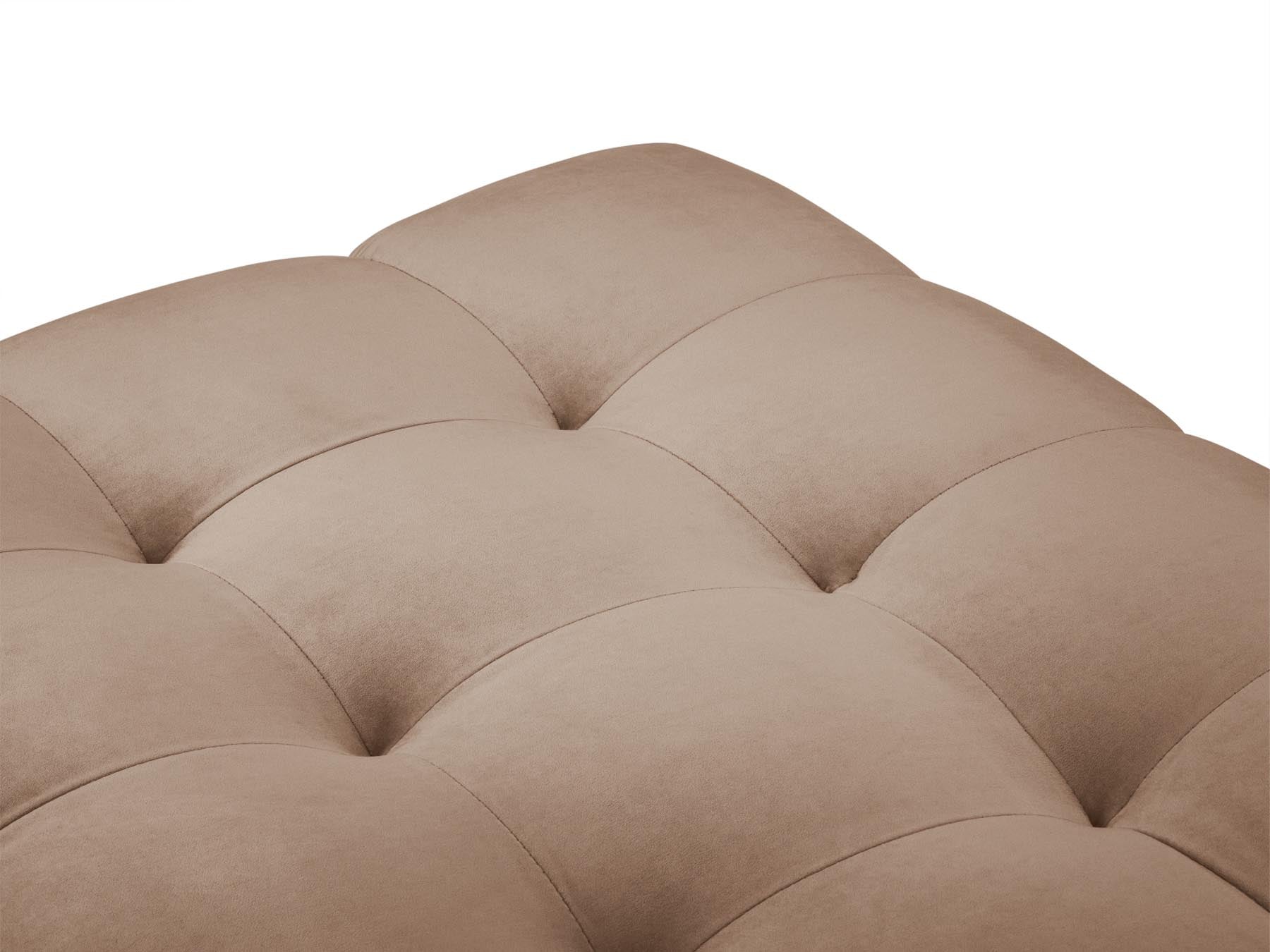 Eleganter 1-Sitzer Pouf Bali in warmen Beigetönen, ideal für entspannte Wohnräume und stilvolle Akzente im Interieur.
