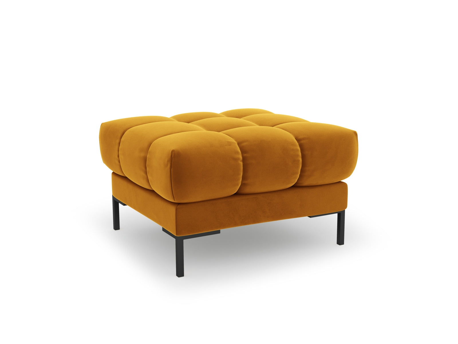 1-Sitzer Pouf Bali in Yellow-Bluvel präsentiert im Onlineshop von KAQTU Design AG. Pouf ist von Cosmopolitan Design
