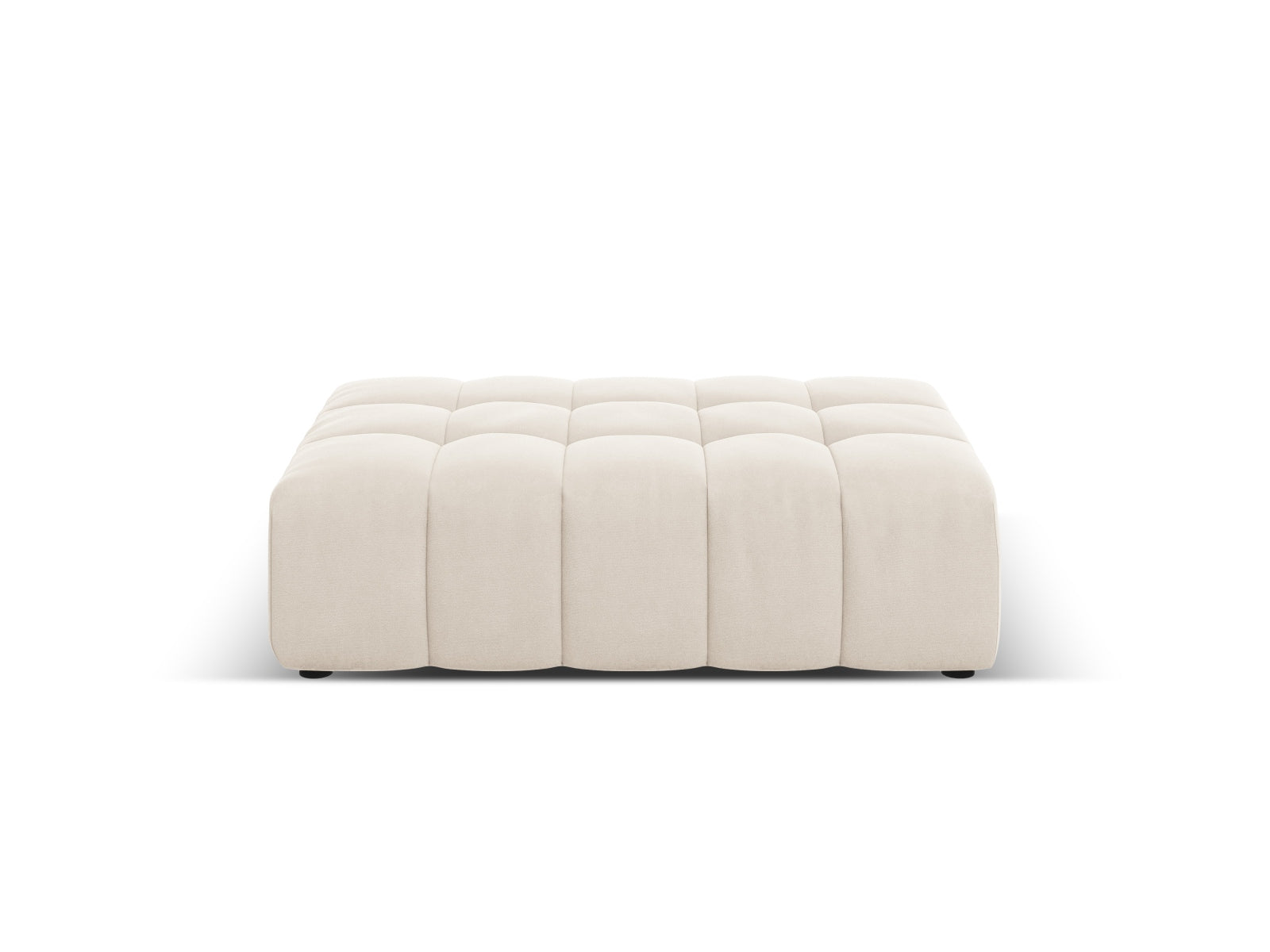 Chicago Velour Pouf 1 Sitz 80cm in Light Beige-Bluvel präsentiert im Onlineshop von KAQTU Design AG. Pouf ist von Cosmopolitan Design