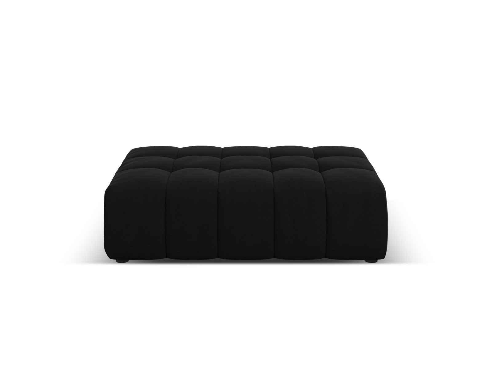 Chicago Velour Pouf 1 Sitz 80cm in Black-Bluvel präsentiert im Onlineshop von KAQTU Design AG. Pouf ist von Cosmopolitan Design