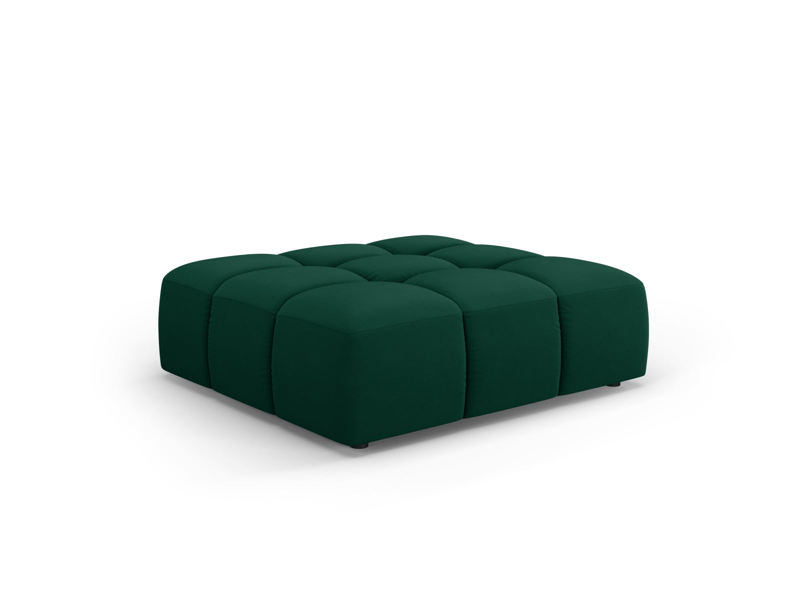 1-Sitzer Pouf Moritz in Bottle Green-Bluvel präsentiert im Onlineshop von KAQTU Design AG. Pouf ist von Cosmopolitan Design