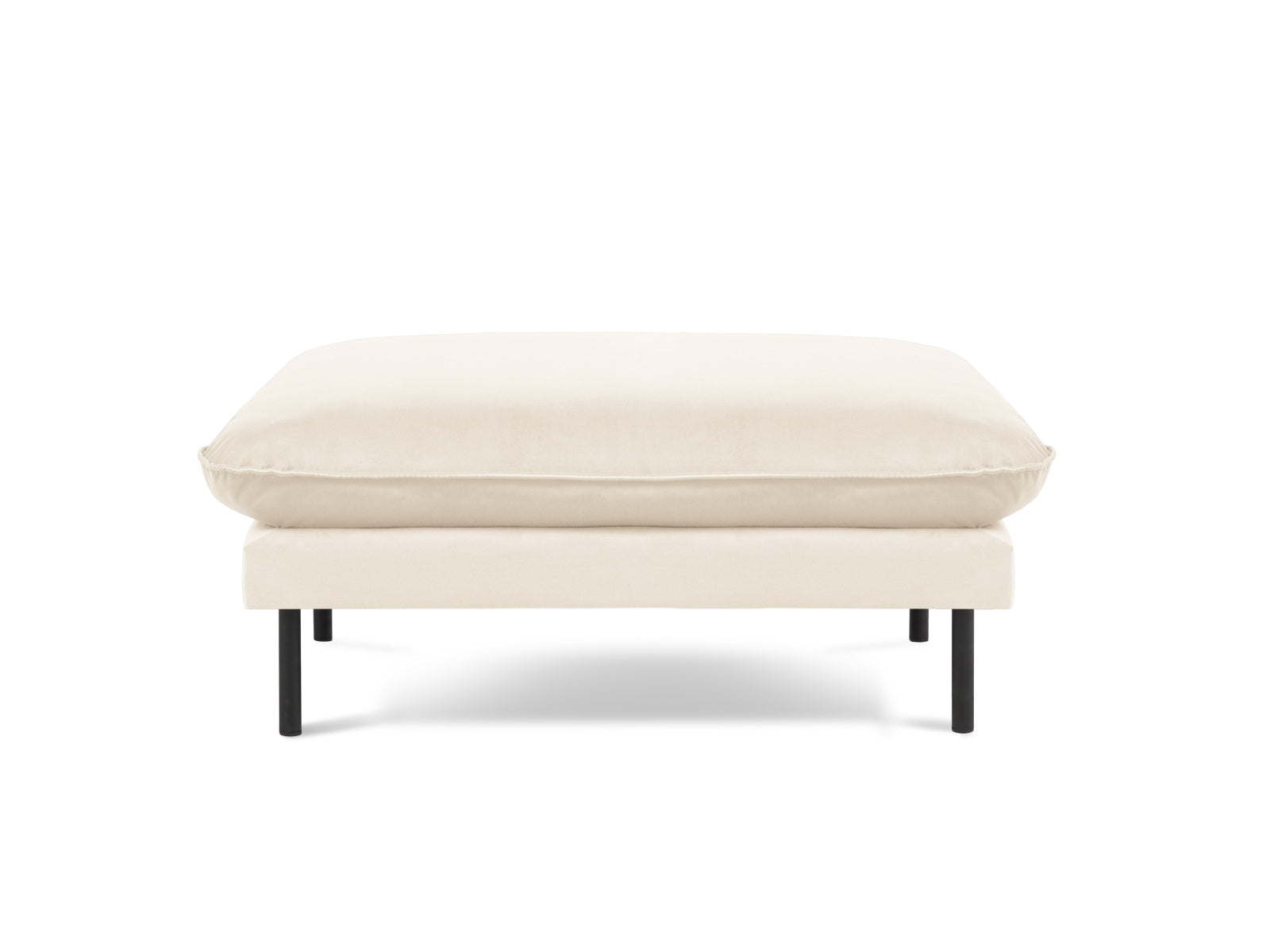 Eleganter Vienna Velour Pouf 80cm von Cosmopolitan Design – vielseitig, stilvoll und bequem. Ideal für jedes Zuhause!