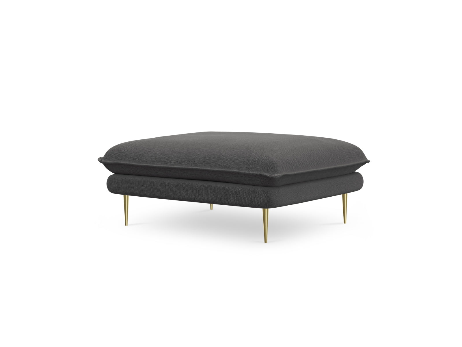Vienna Pouf 1 Sitz 80cm in Dark Grey/Gold präsentiert im Onlineshop von KAQTU Design AG. Pouf ist von Cosmopolitan Design