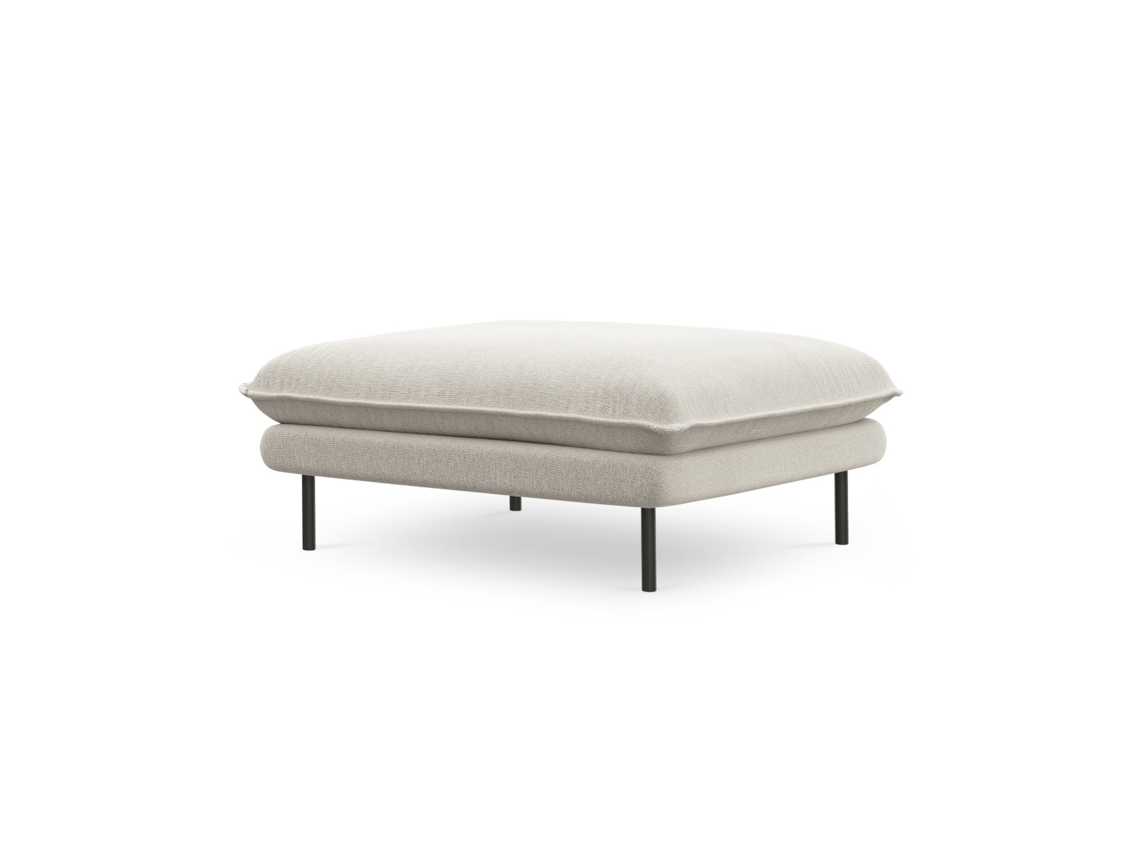 Vienna Pouf 1 Sitz 80cm in Light Beige/Schwarz präsentiert im Onlineshop von KAQTU Design AG. Pouf ist von Cosmopolitan Design
