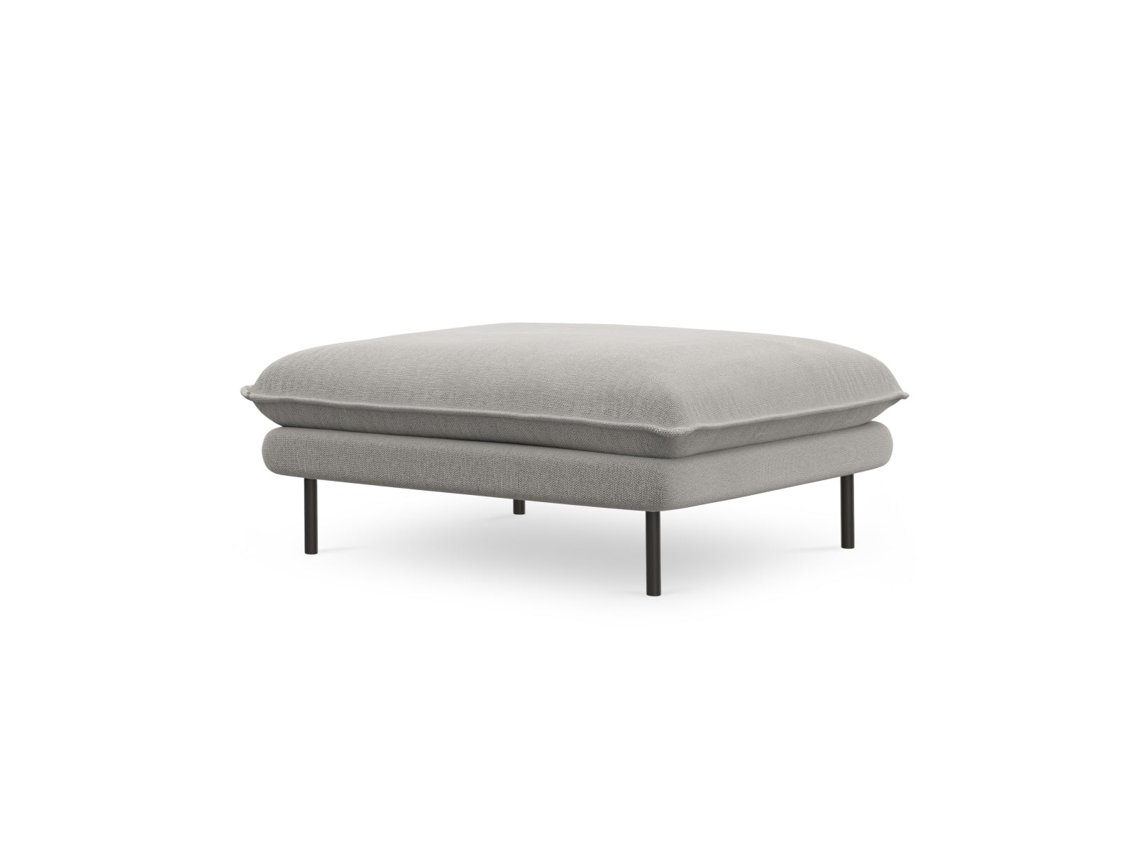 Vienna Pouf 1 Sitz 80cm in Light Grey/Schwarz präsentiert im Onlineshop von KAQTU Design AG. Pouf ist von Cosmopolitan Design
