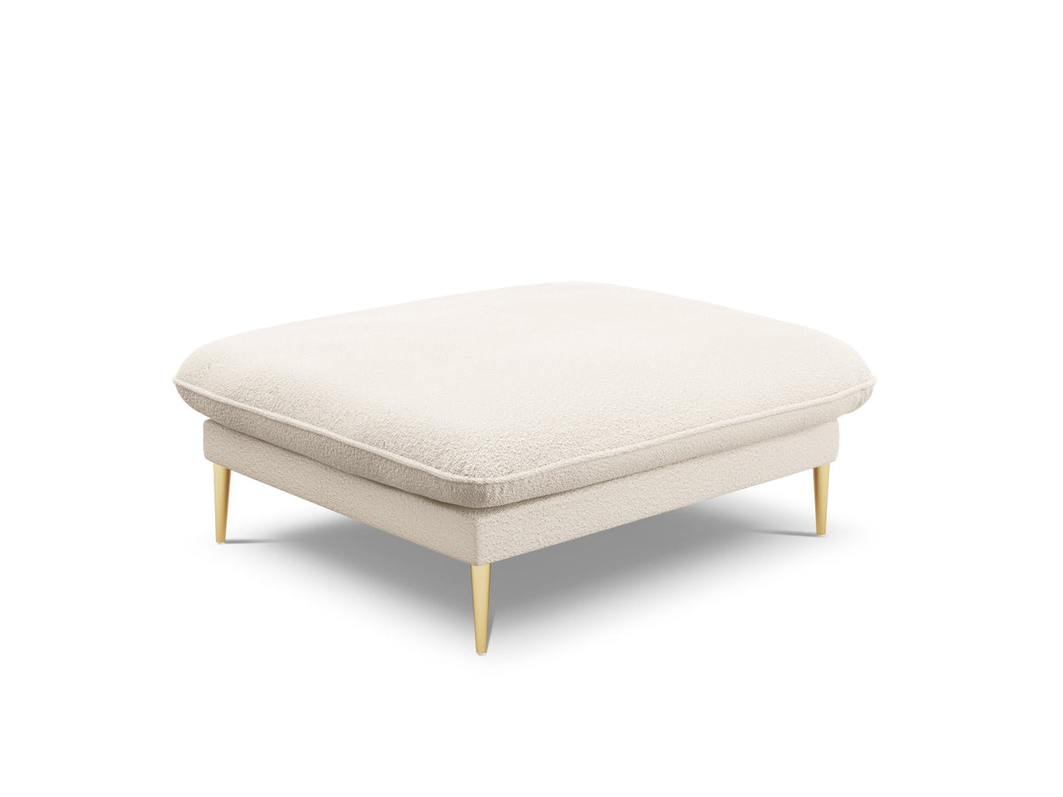 Vienna Boucle Pouf 1 Sitz 80cm in Beige/Gold-Ascot präsentiert im Onlineshop von KAQTU Design AG. Pouf ist von Cosmopolitan Design