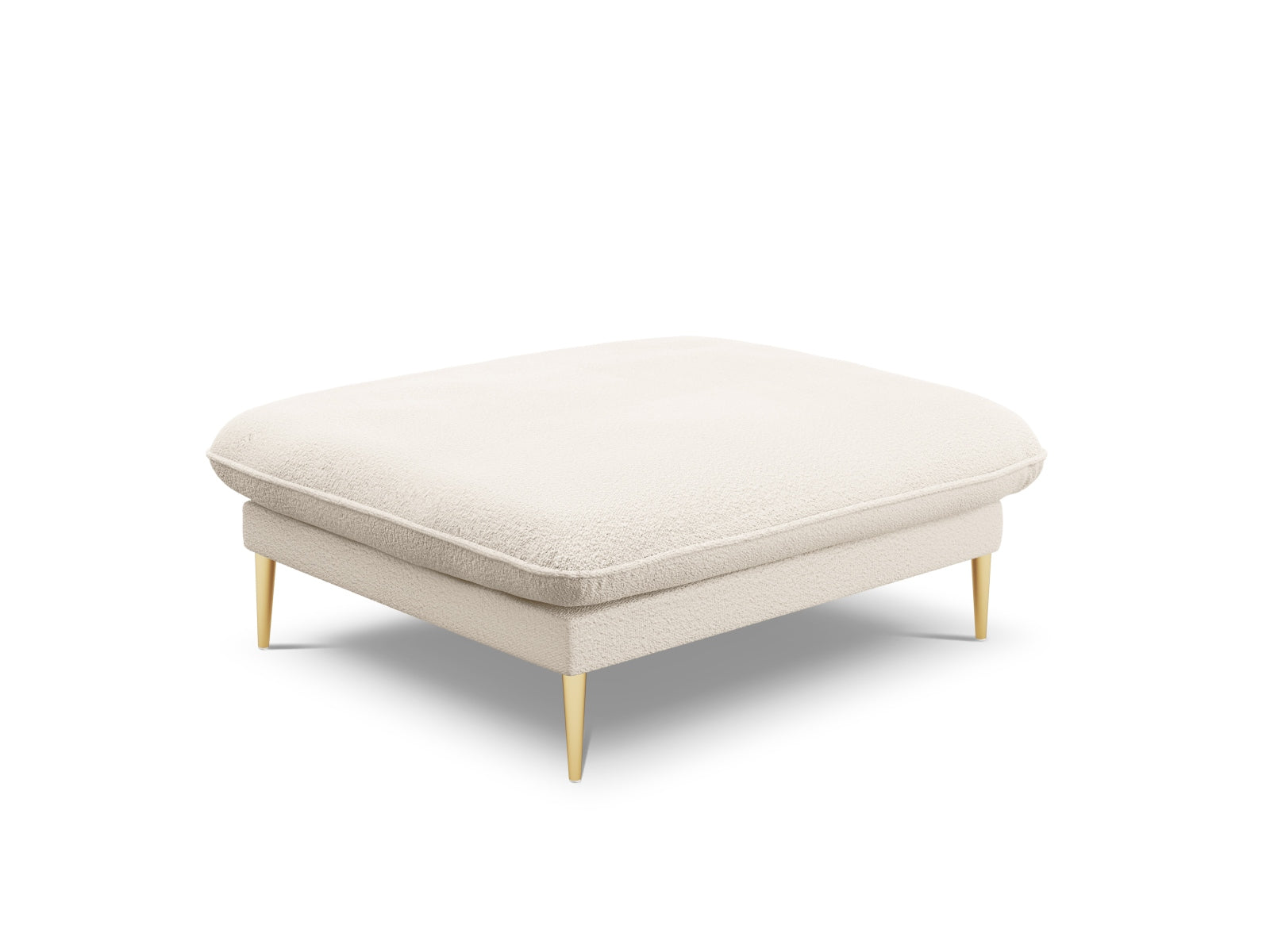 Vienna Boucle Pouf 1 Sitz 80cm in Beige/Gold-Ascot präsentiert im Onlineshop von KAQTU Design AG. Pouf ist von Cosmopolitan Design