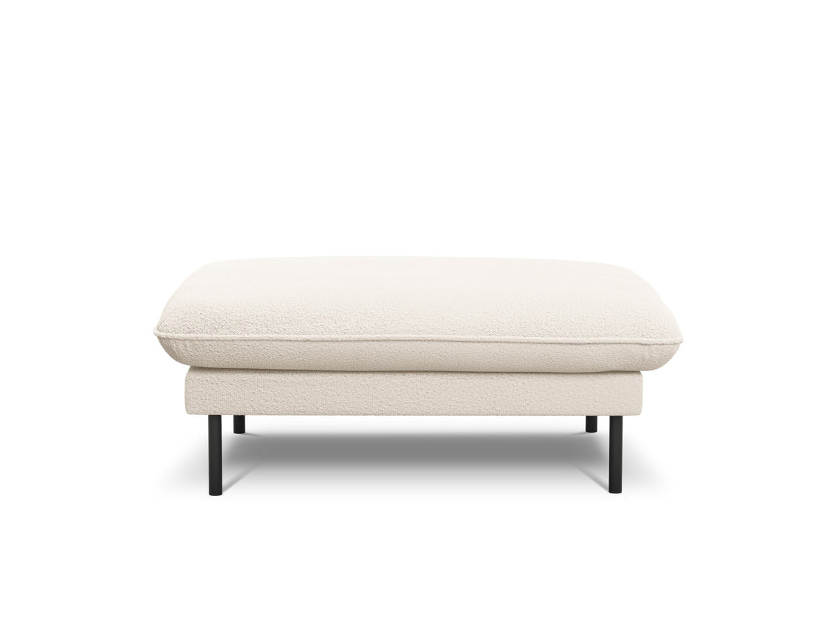 Vienna Boucle Pouf 1 Sitz 80cm in Beige/Schwarz-Ascot präsentiert im Onlineshop von KAQTU Design AG. Pouf ist von Cosmopolitan Design