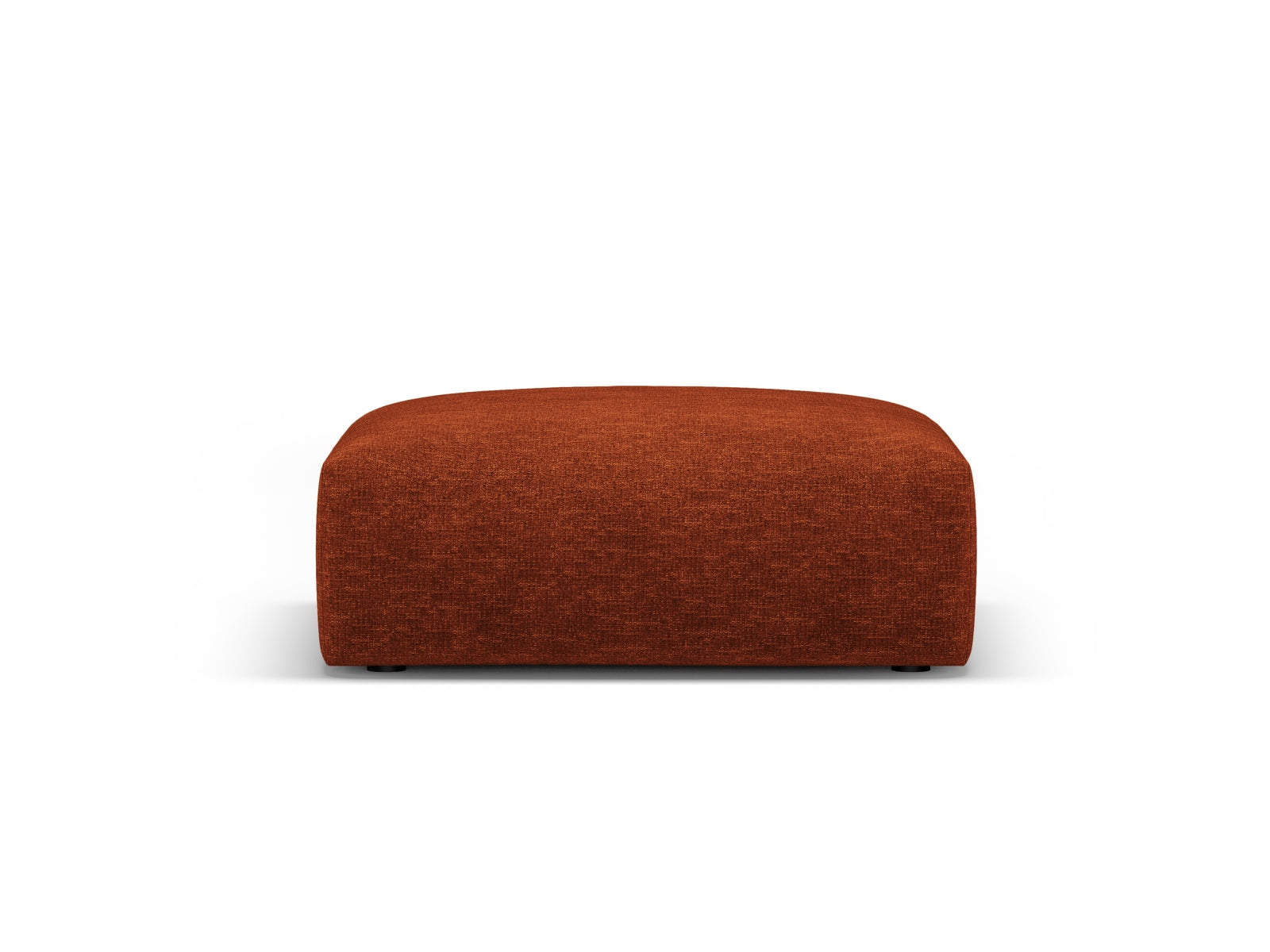 Eleganter 1-Sitzer Pouf Matera in sanftem Terracotta, perfekt für stilvolle Wohnräume und entspannte Sitzgelegenheiten.