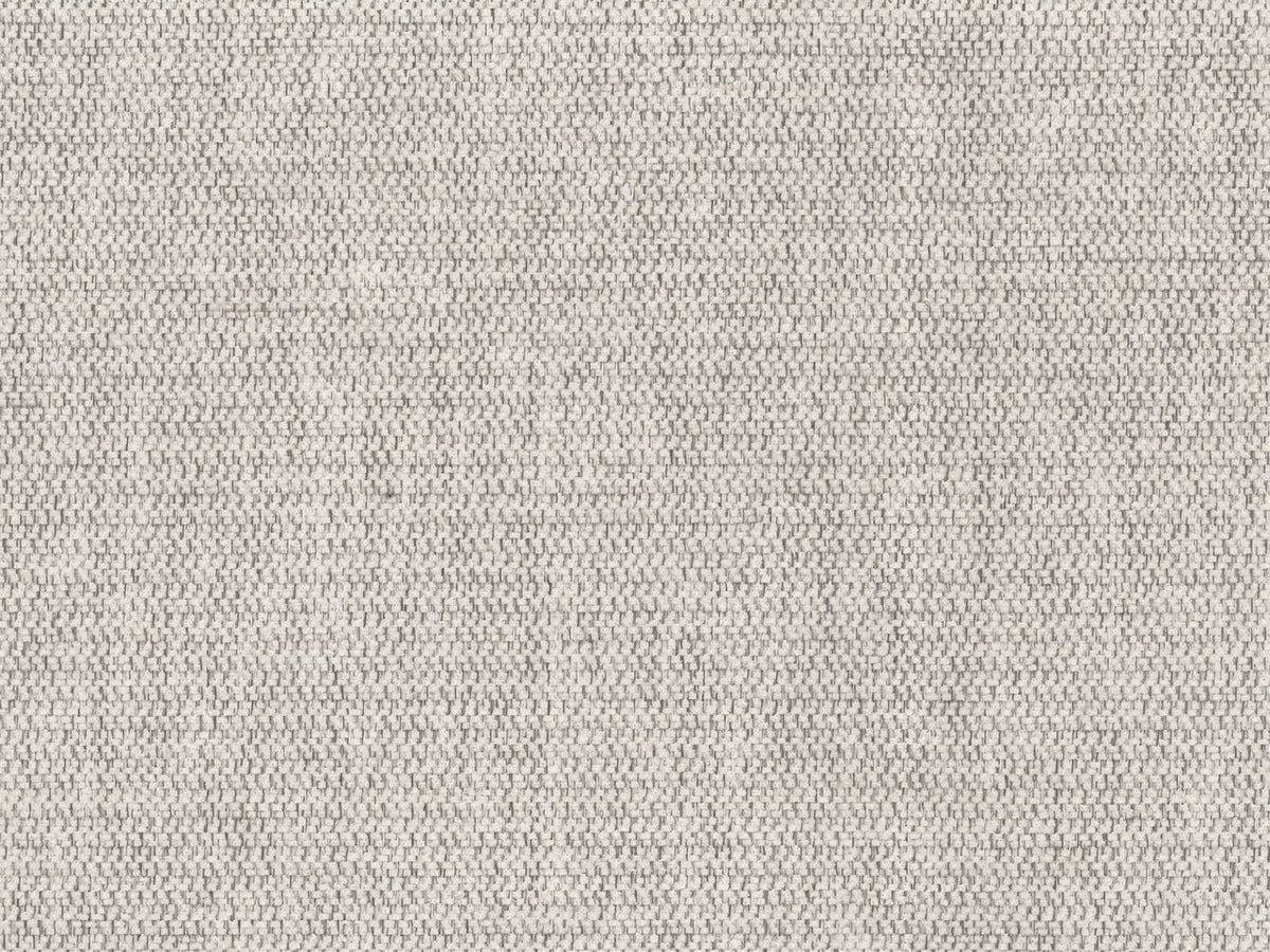 Pouf Lazio 1-Sitzer in Beige-Sorella mit Tweed-Strukturstoff, Massivholzrahmen und schwarzen Metallbeinen, Höhe 46cm, Breite 100cm.